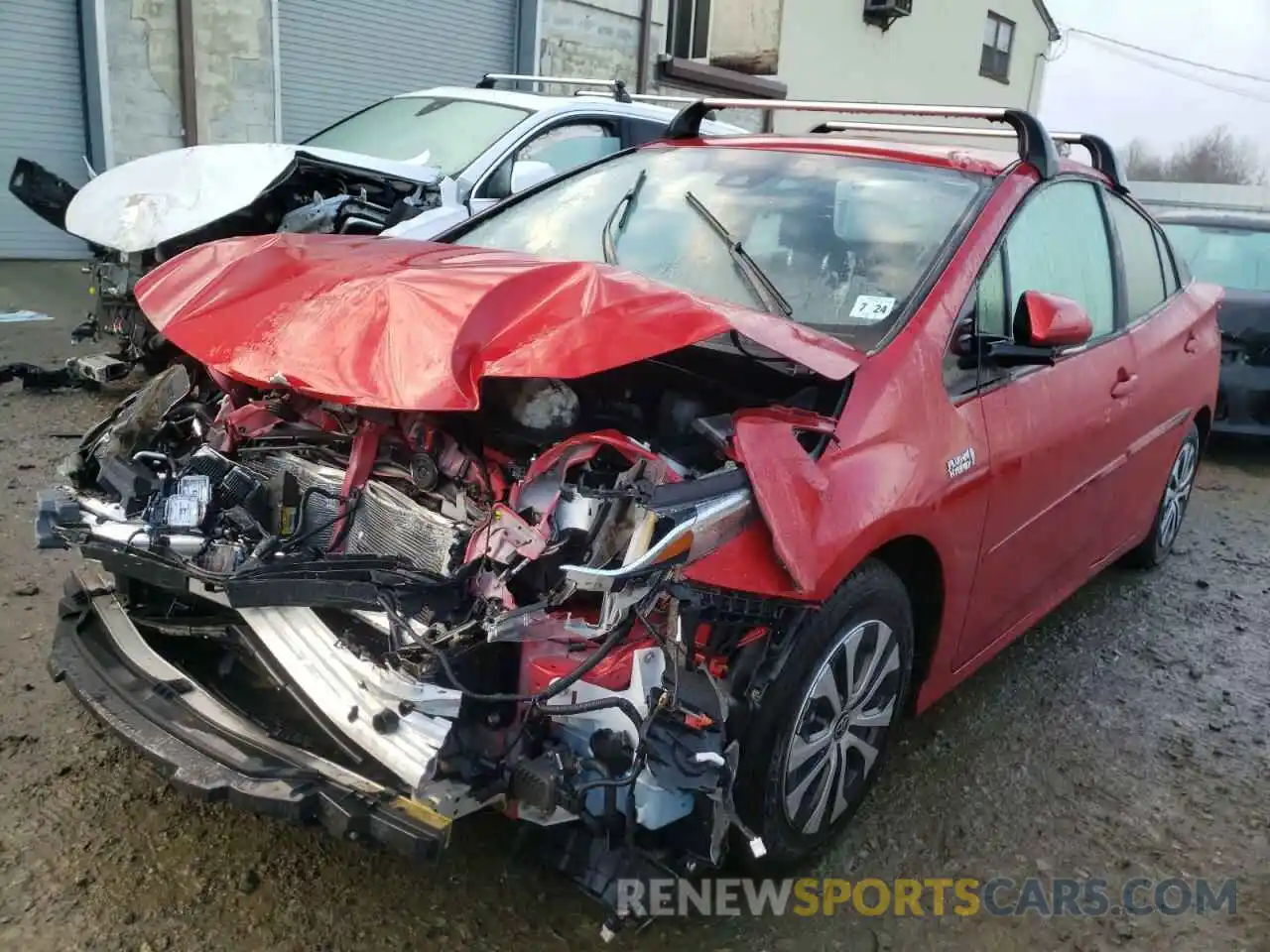 2 Photograph of a damaged car JTDKARFP7L3123599 TOYOTA PRIUS 2020