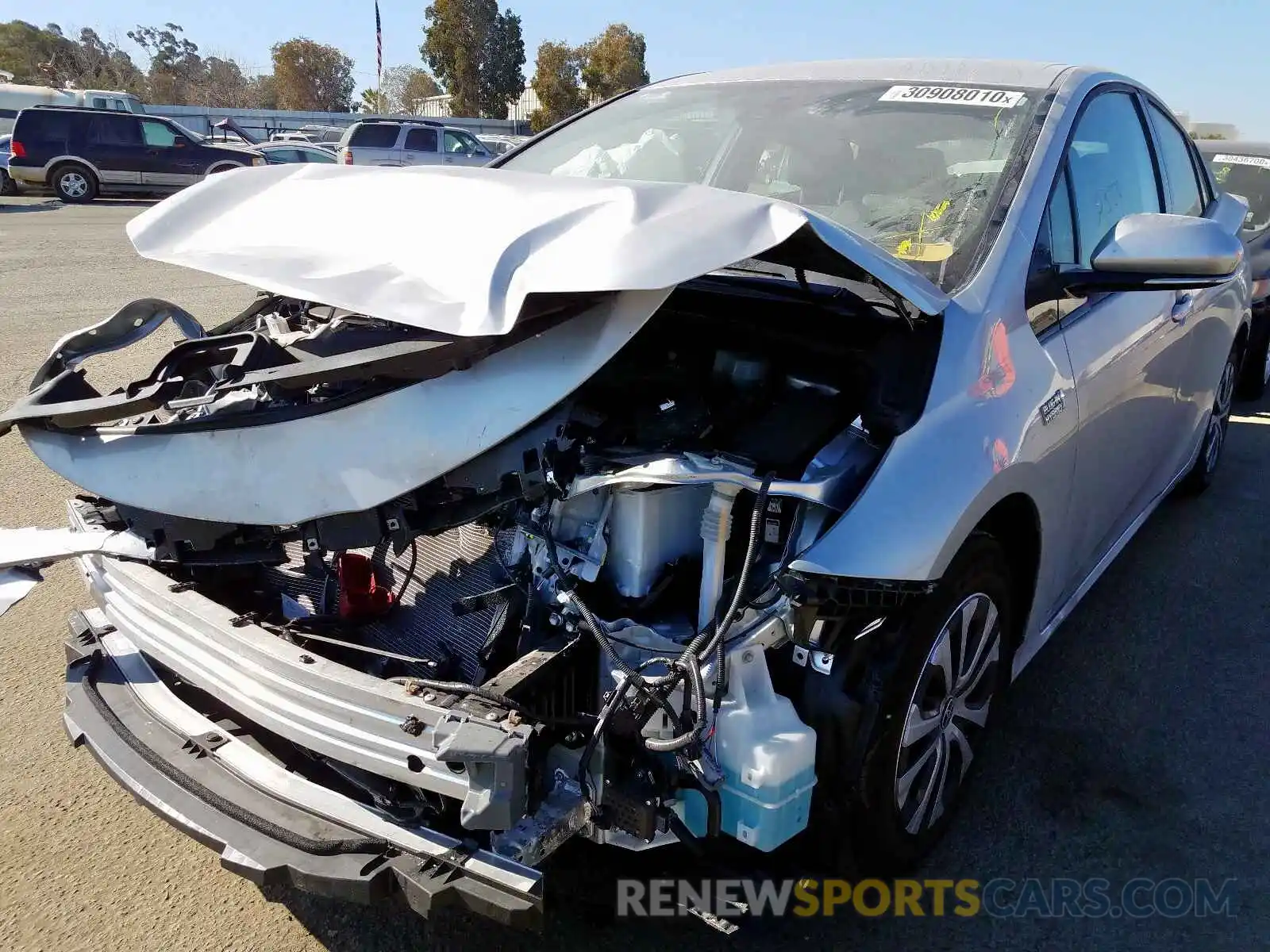 2 Photograph of a damaged car JTDKARFP7L3128835 TOYOTA PRIUS 2020