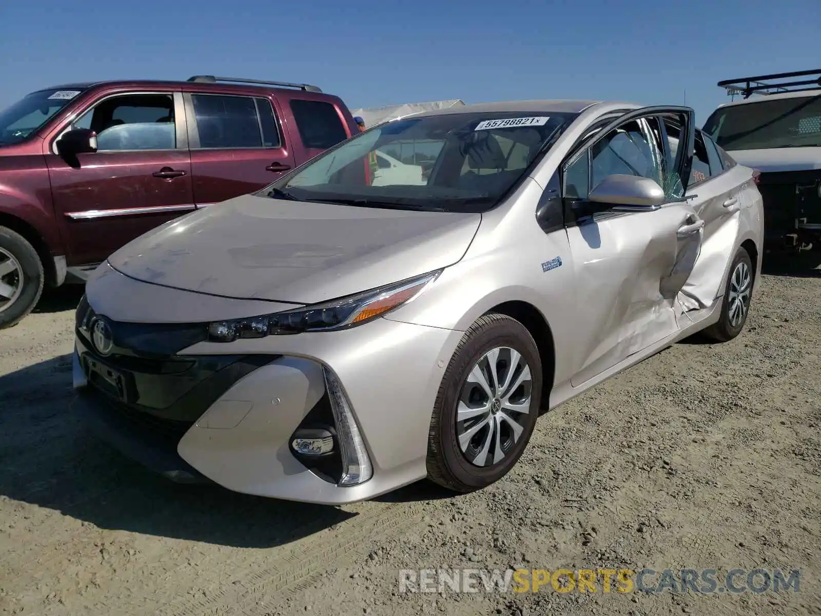 2 Photograph of a damaged car JTDKARFP7L3129290 TOYOTA PRIUS 2020