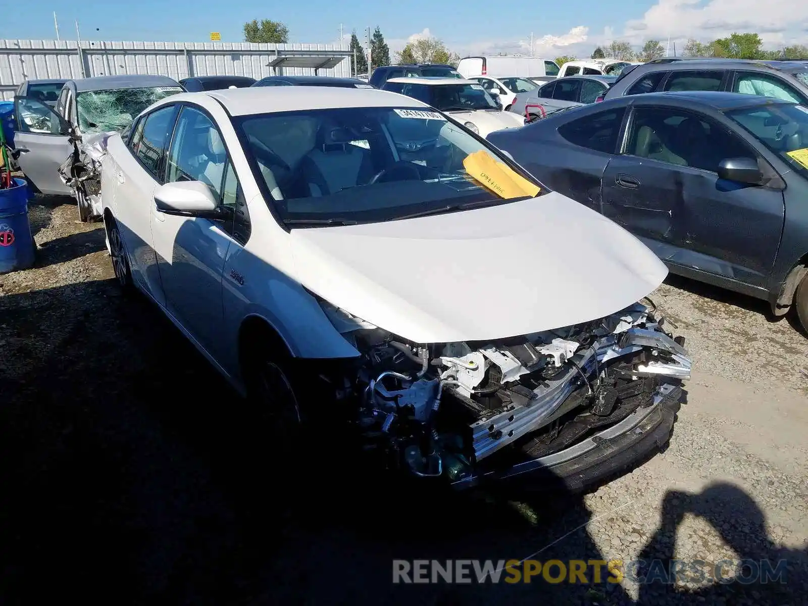 1 Photograph of a damaged car JTDKARFP7L3131184 TOYOTA PRIUS 2020