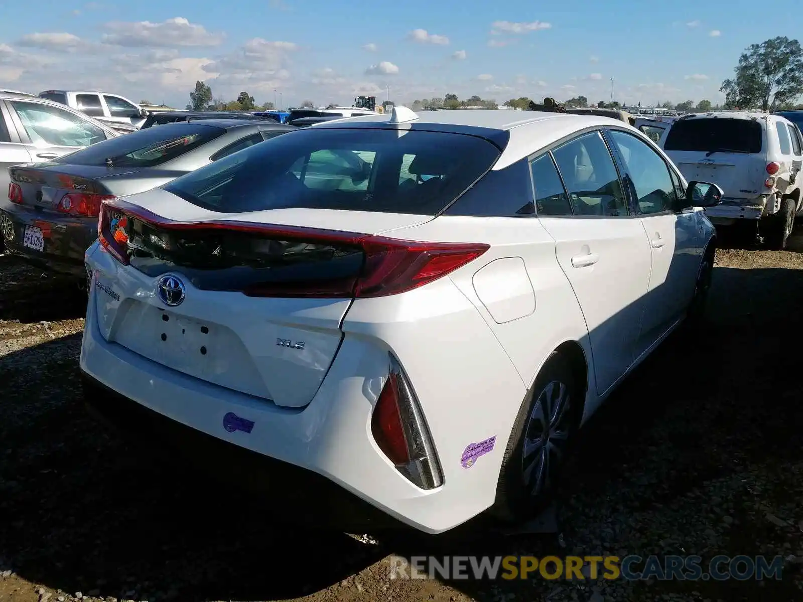 4 Photograph of a damaged car JTDKARFP7L3131184 TOYOTA PRIUS 2020