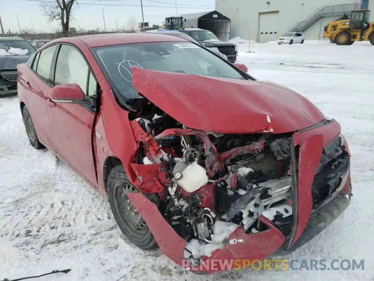 1 Photograph of a damaged car JTDKARFP7L3131850 TOYOTA PRIUS 2020