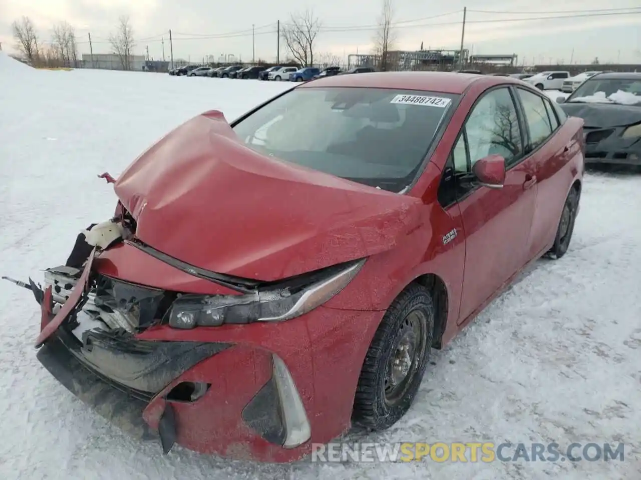 2 Photograph of a damaged car JTDKARFP7L3131850 TOYOTA PRIUS 2020