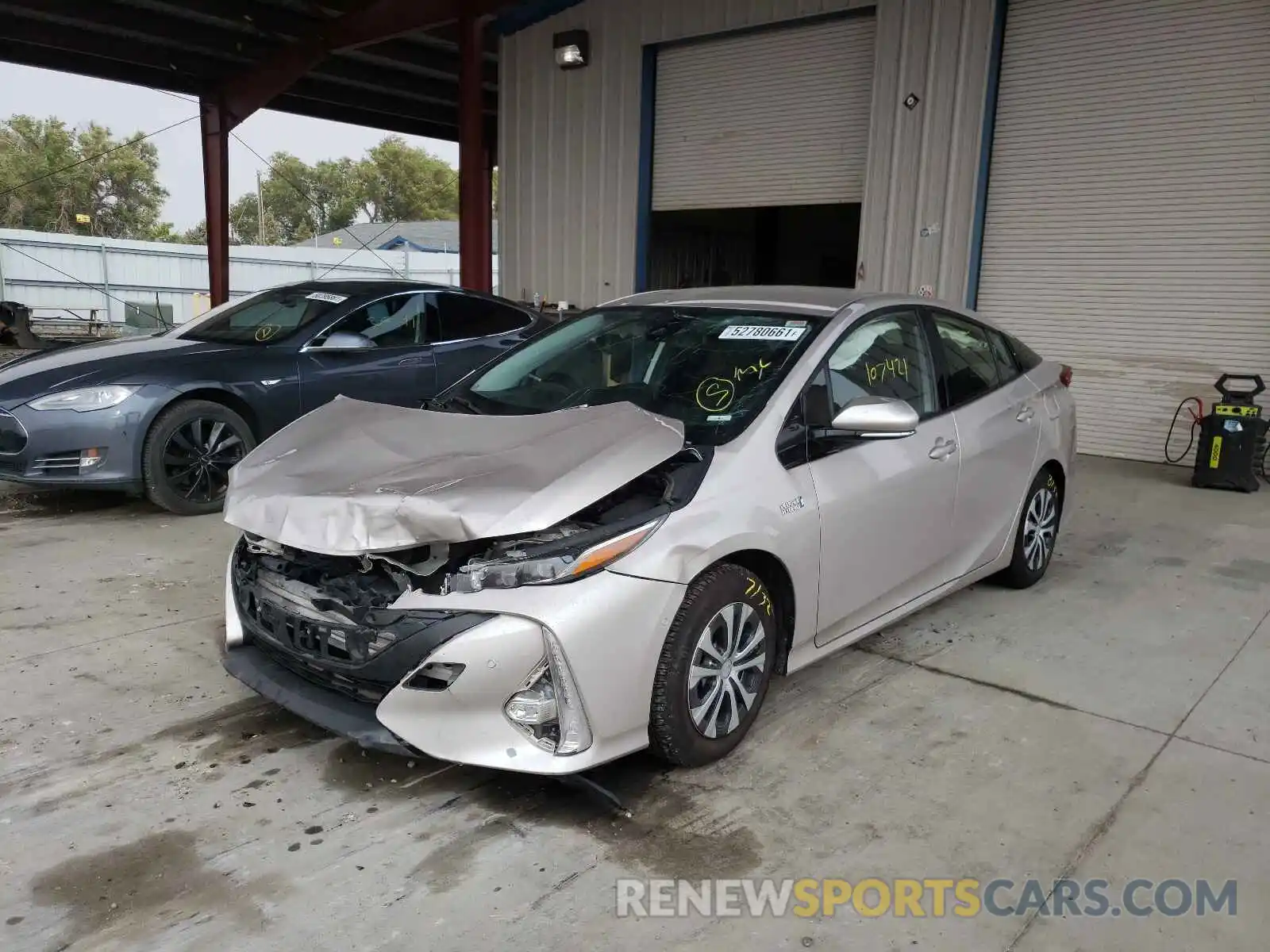 2 Photograph of a damaged car JTDKARFP7L3136305 TOYOTA PRIUS 2020