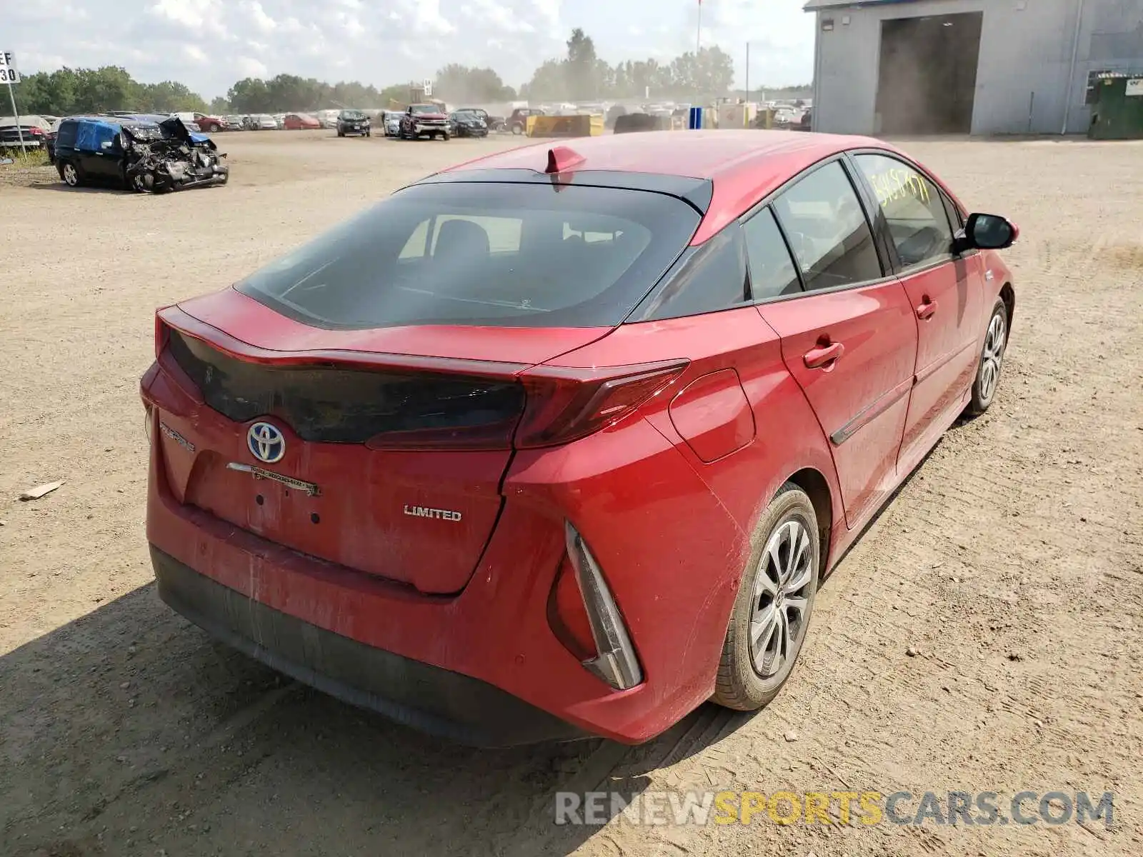 4 Photograph of a damaged car JTDKARFP7L3137020 TOYOTA PRIUS 2020