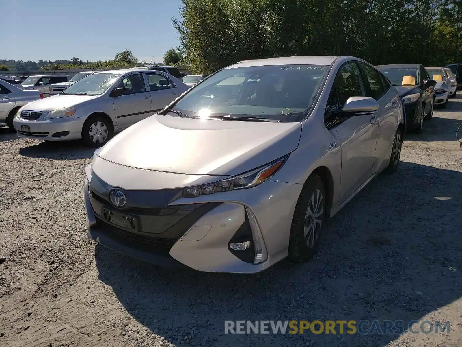 2 Photograph of a damaged car JTDKARFP7L3138023 TOYOTA PRIUS 2020