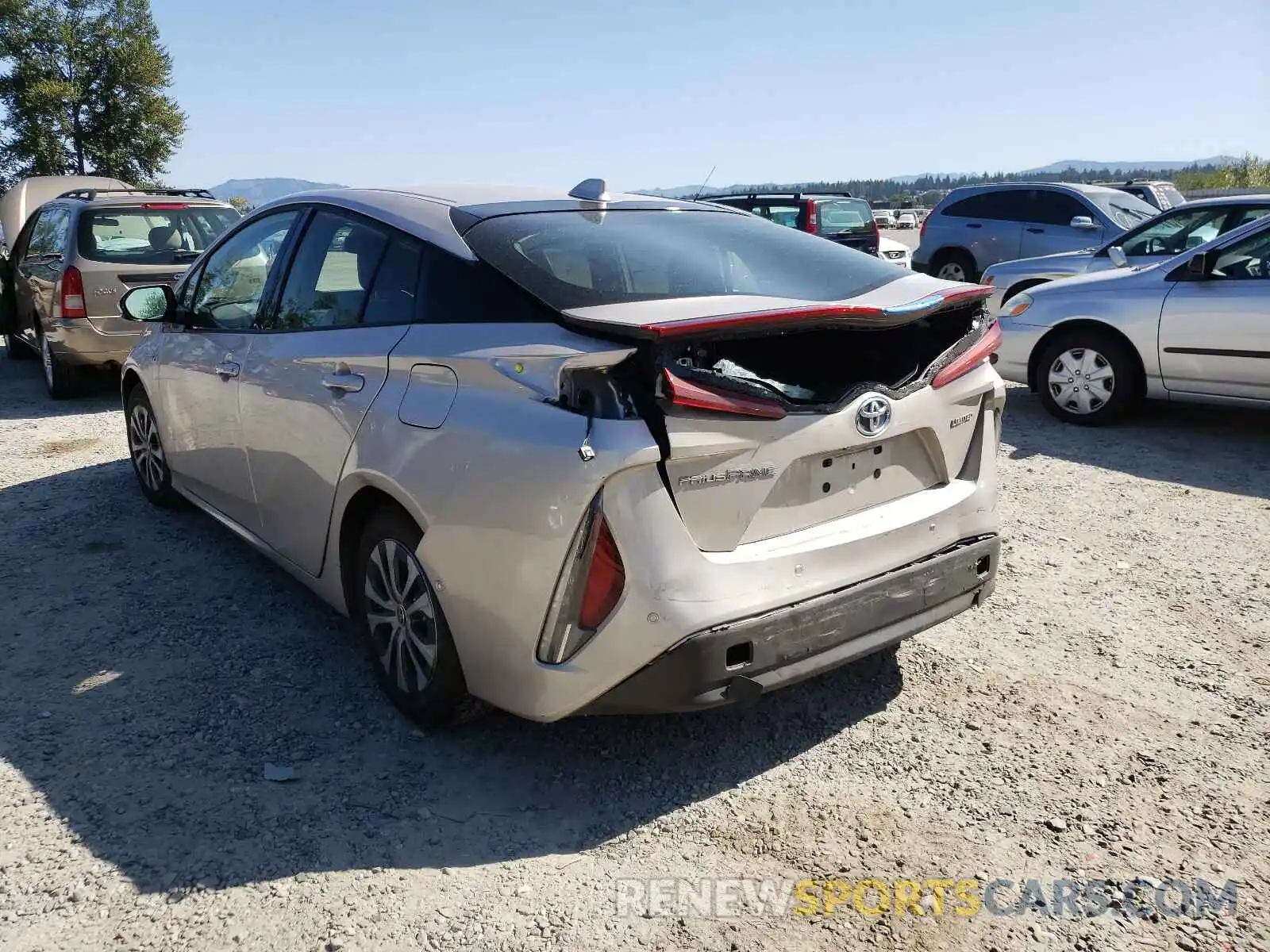 3 Photograph of a damaged car JTDKARFP7L3138023 TOYOTA PRIUS 2020