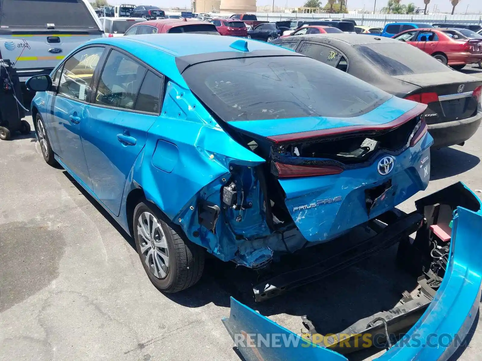 3 Photograph of a damaged car JTDKARFP7L3139561 TOYOTA PRIUS 2020