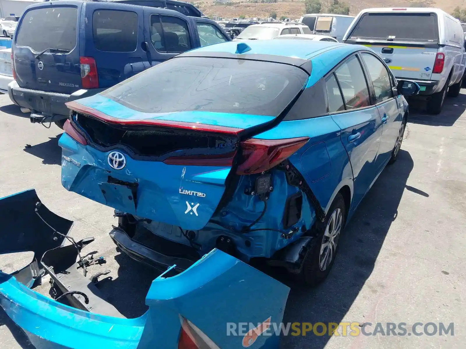 4 Photograph of a damaged car JTDKARFP7L3139561 TOYOTA PRIUS 2020