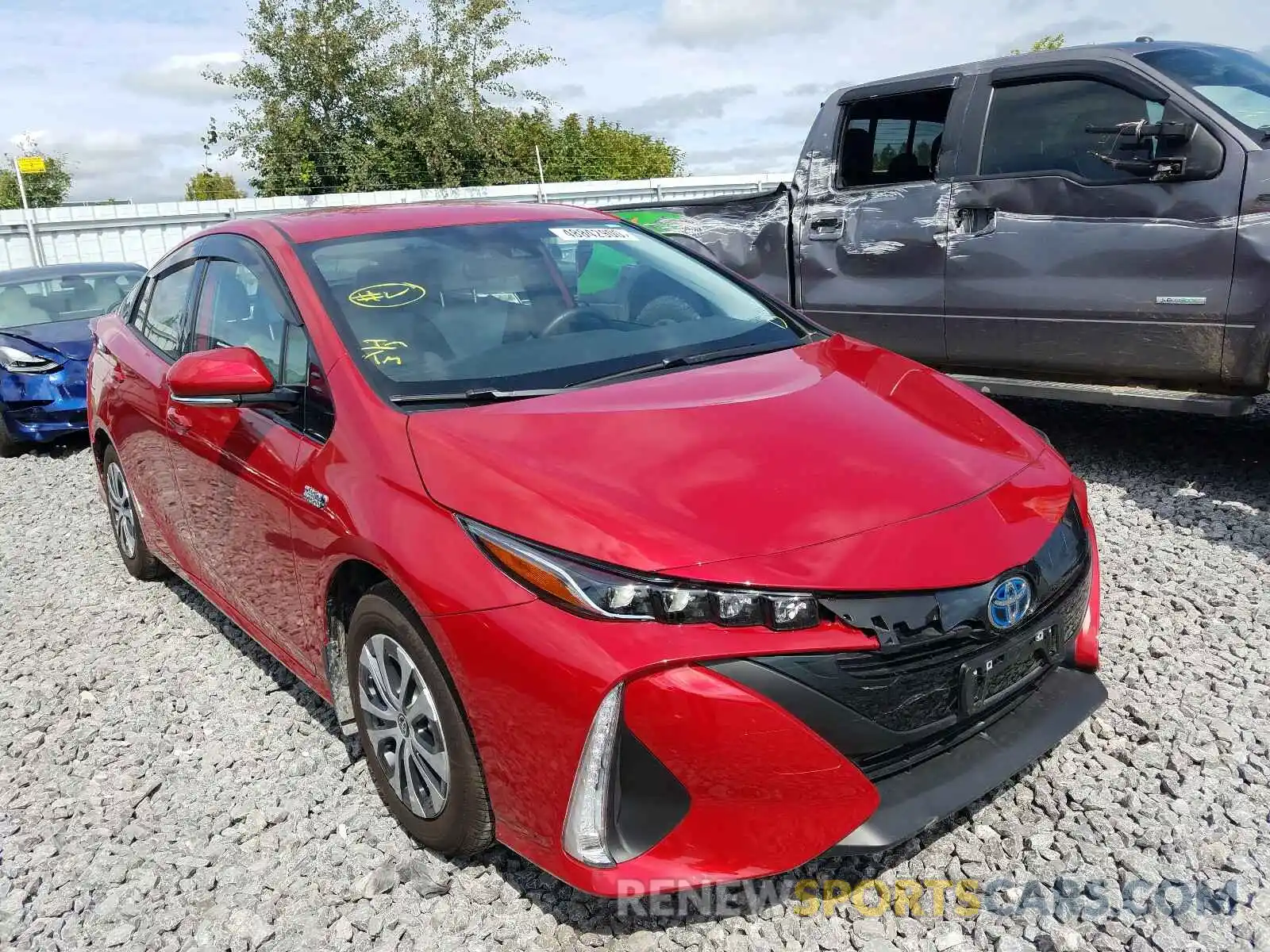 1 Photograph of a damaged car JTDKARFP7L3140015 TOYOTA PRIUS 2020