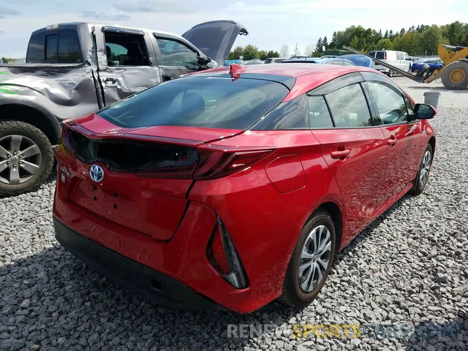 4 Фотография поврежденного автомобиля JTDKARFP7L3140015 TOYOTA PRIUS 2020