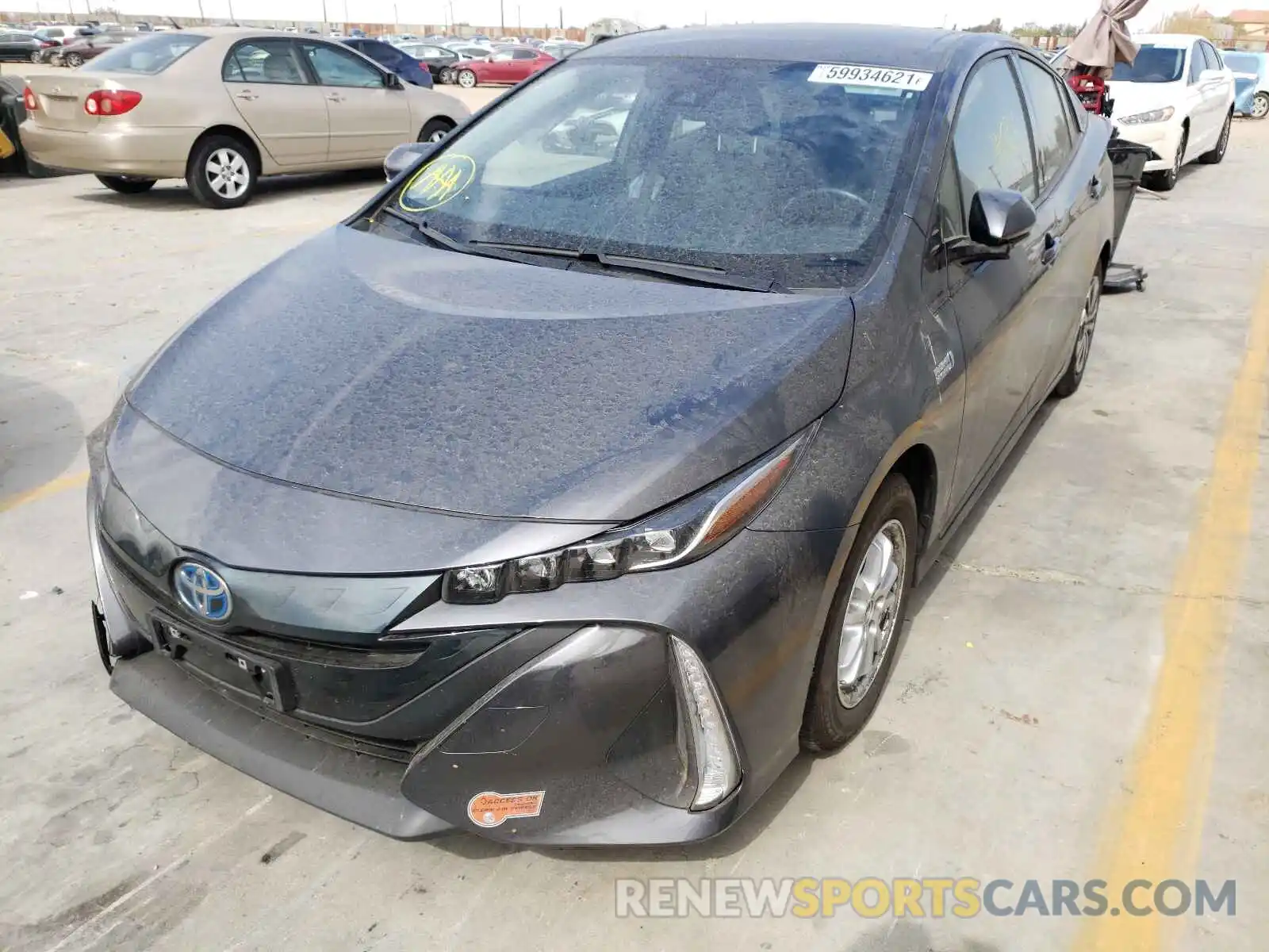 2 Photograph of a damaged car JTDKARFP7L3140161 TOYOTA PRIUS 2020