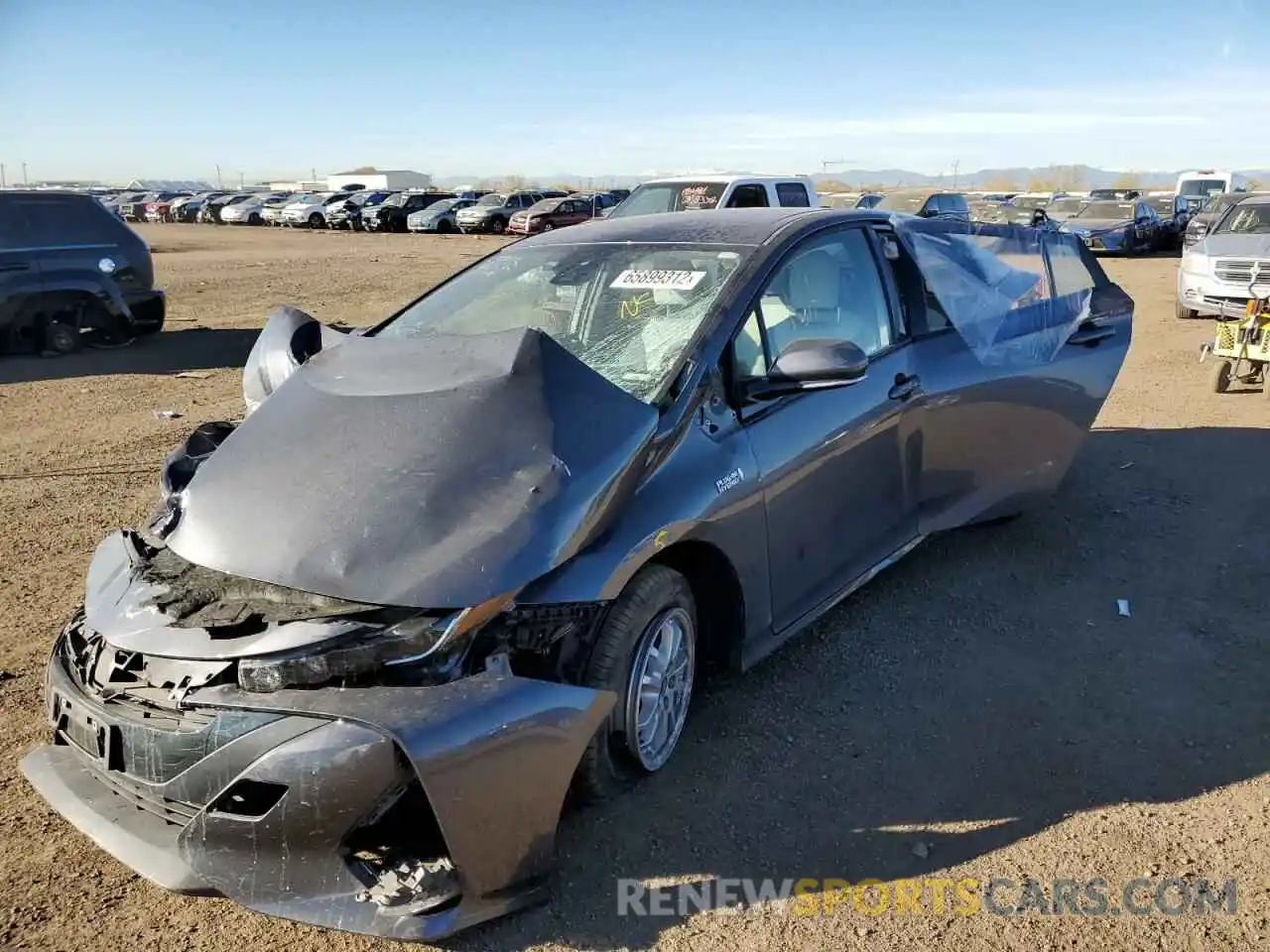 2 Photograph of a damaged car JTDKARFP7L3145067 TOYOTA PRIUS 2020