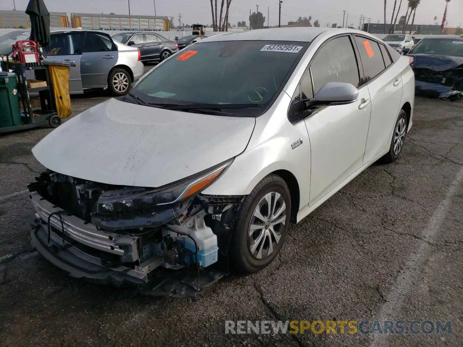 2 Photograph of a damaged car JTDKARFP7L3147773 TOYOTA PRIUS 2020