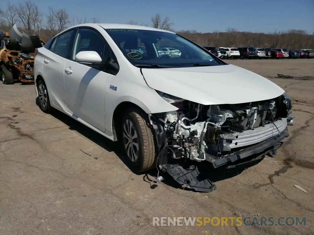 1 Photograph of a damaged car JTDKARFP7L3148342 TOYOTA PRIUS 2020