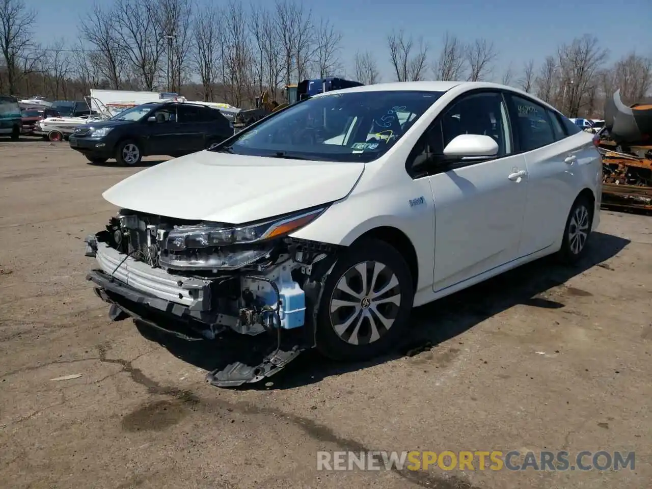 2 Photograph of a damaged car JTDKARFP7L3148342 TOYOTA PRIUS 2020