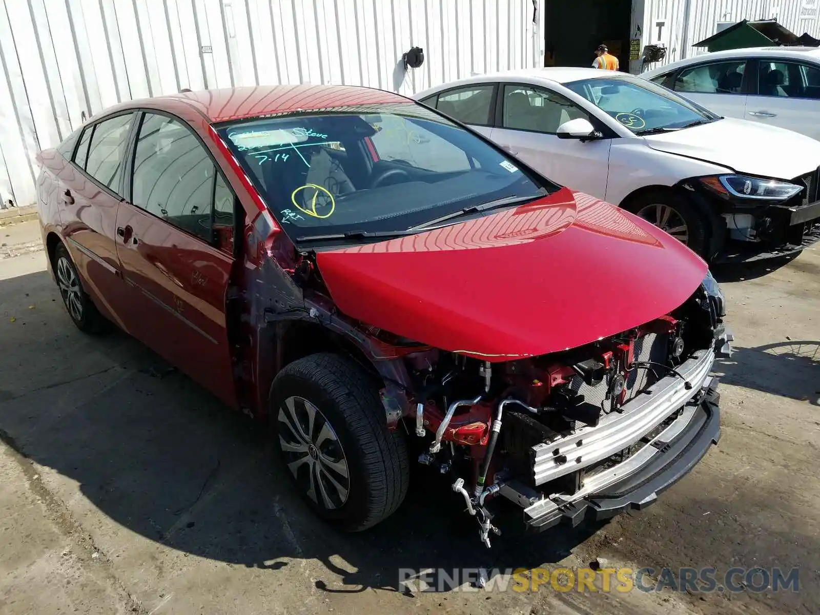 1 Photograph of a damaged car JTDKARFP7L3150589 TOYOTA PRIUS 2020