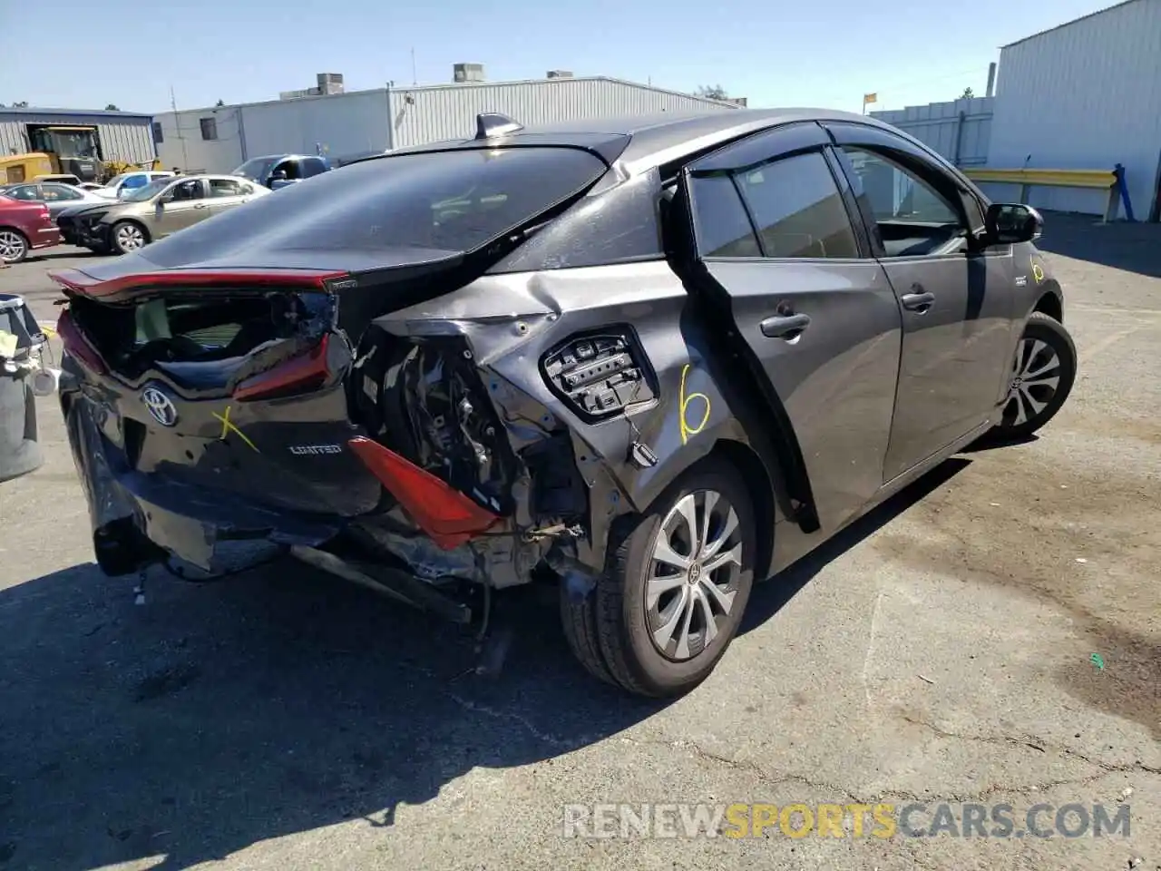 4 Photograph of a damaged car JTDKARFP7L3152682 TOYOTA PRIUS 2020