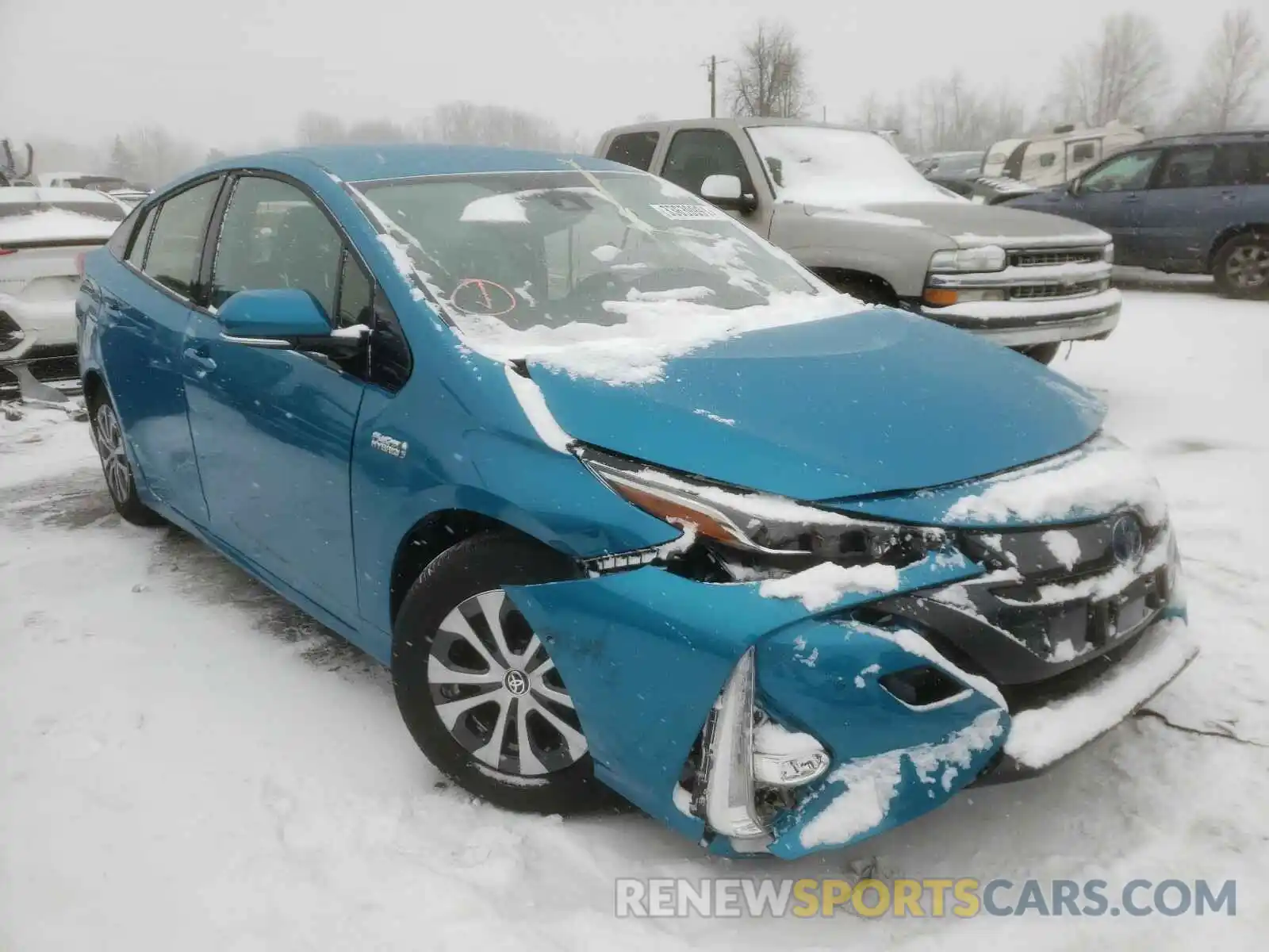 1 Photograph of a damaged car JTDKARFP7L3160460 TOYOTA PRIUS 2020