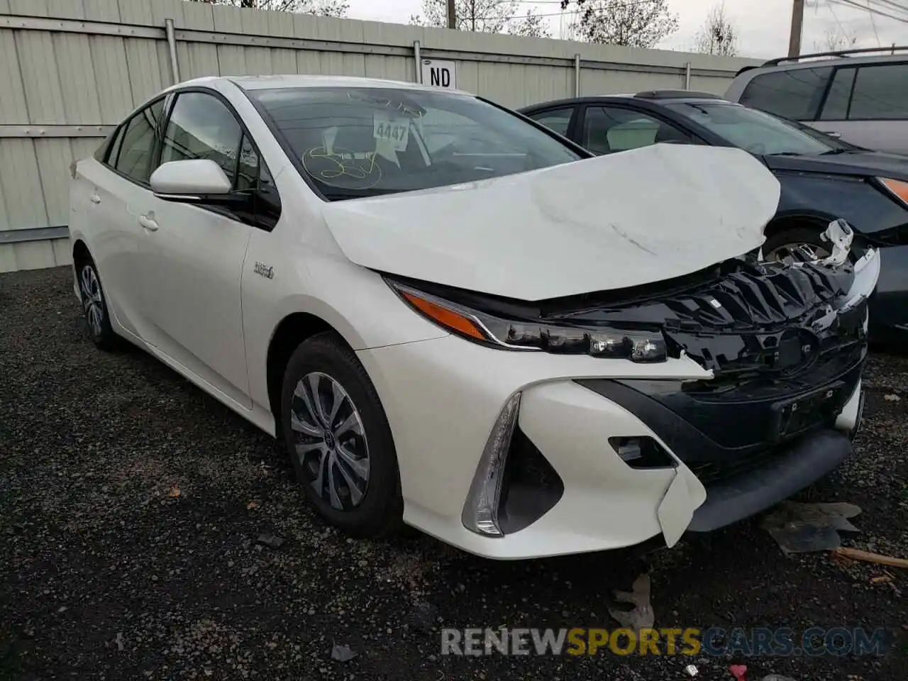 1 Photograph of a damaged car JTDKARFP7L3160619 TOYOTA PRIUS 2020