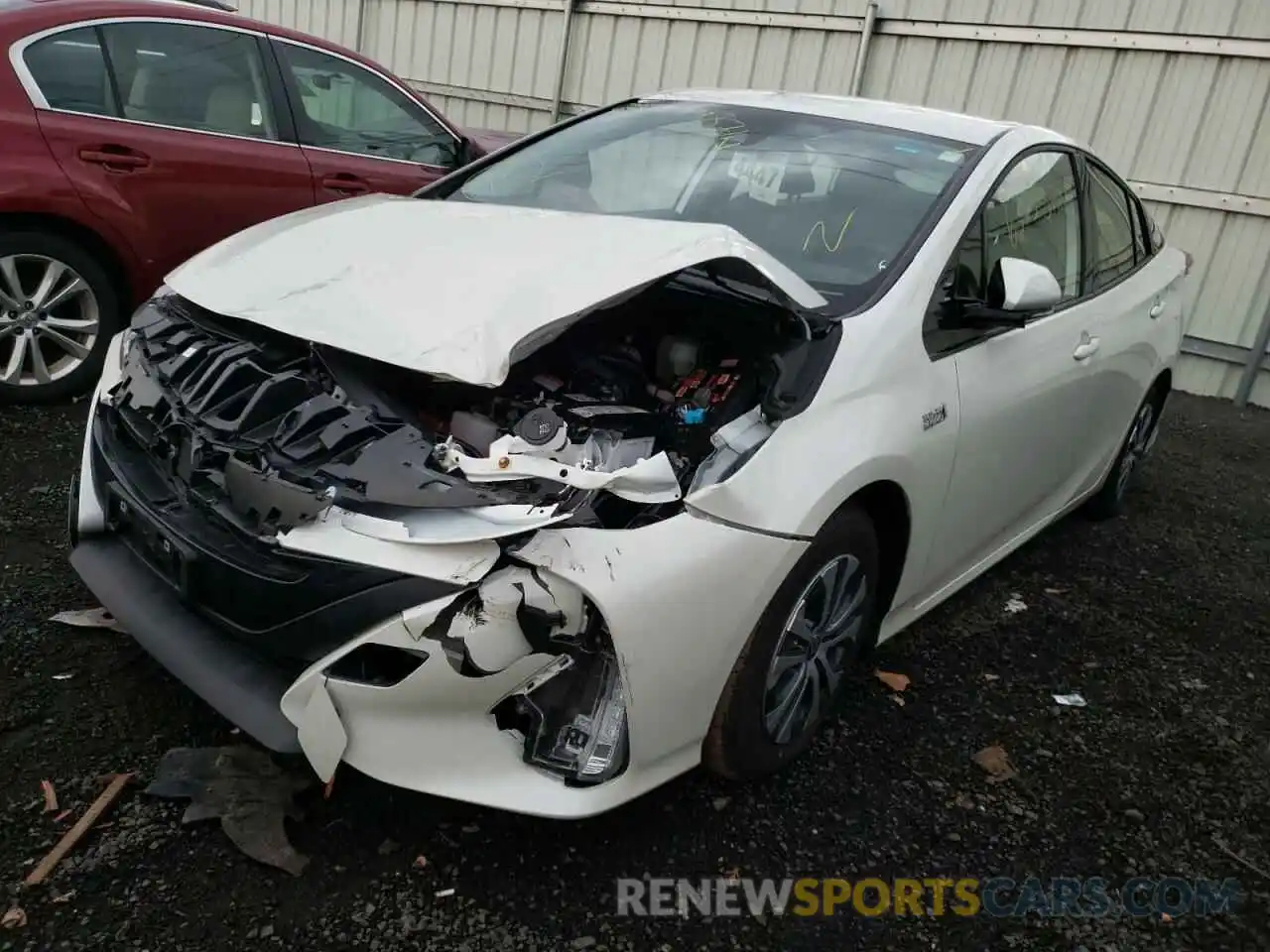 2 Photograph of a damaged car JTDKARFP7L3160619 TOYOTA PRIUS 2020