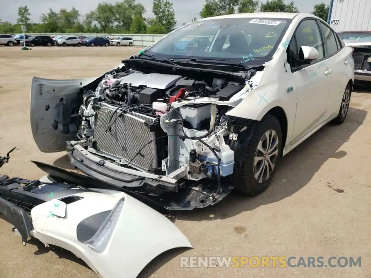 2 Photograph of a damaged car JTDKARFP7L3161138 TOYOTA PRIUS 2020