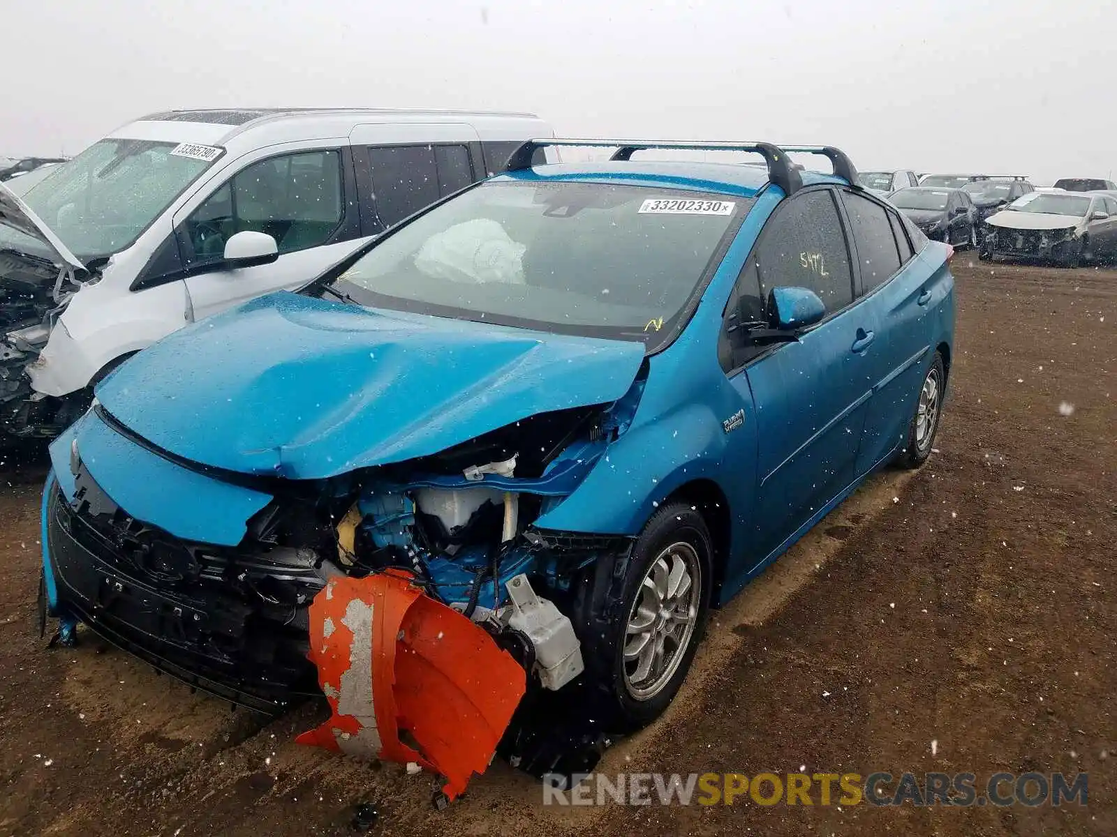 2 Photograph of a damaged car JTDKARFP8L3120890 TOYOTA PRIUS 2020