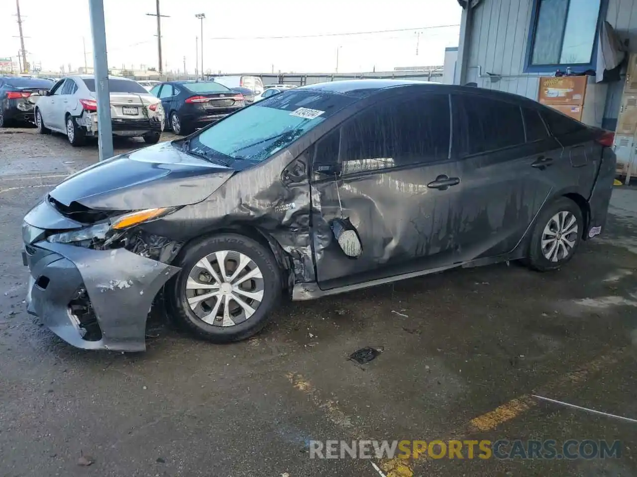 1 Photograph of a damaged car JTDKARFP8L3122509 TOYOTA PRIUS 2020