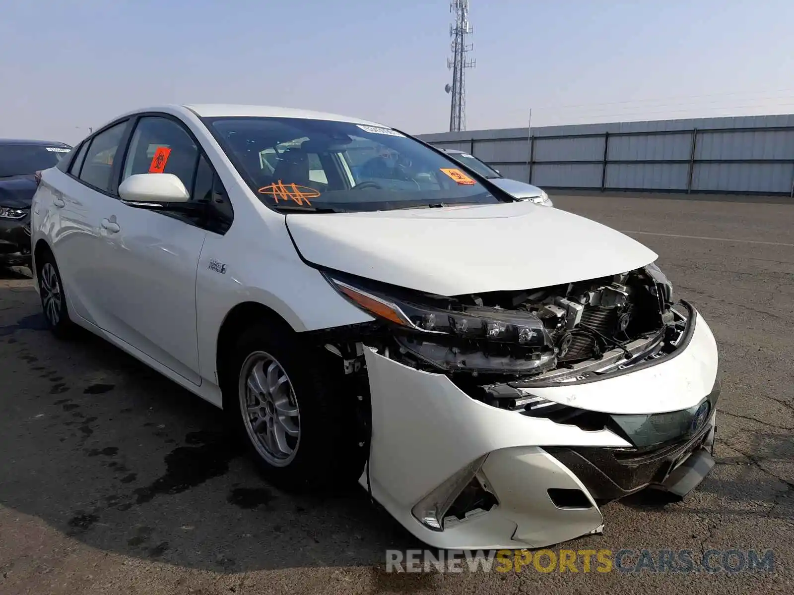 1 Photograph of a damaged car JTDKARFP8L3123871 TOYOTA PRIUS 2020