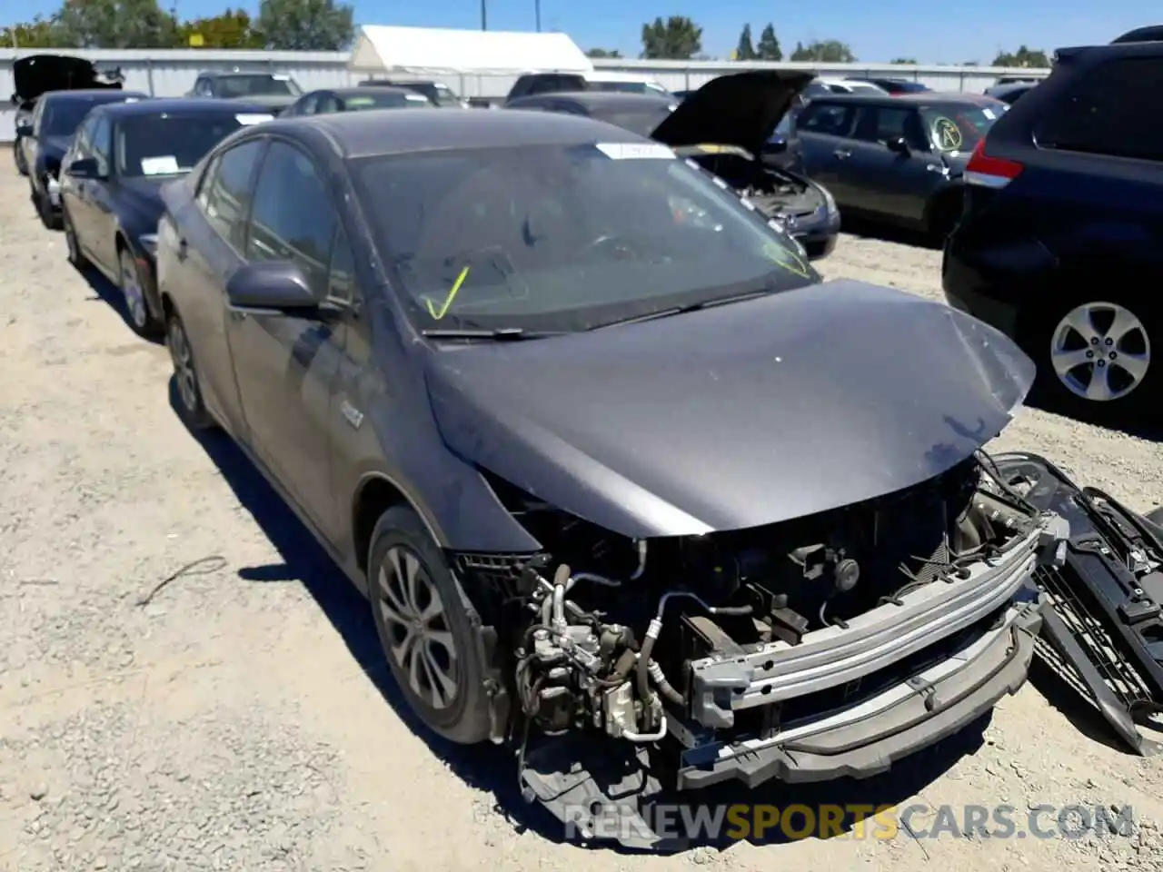 1 Photograph of a damaged car JTDKARFP8L3132070 TOYOTA PRIUS 2020