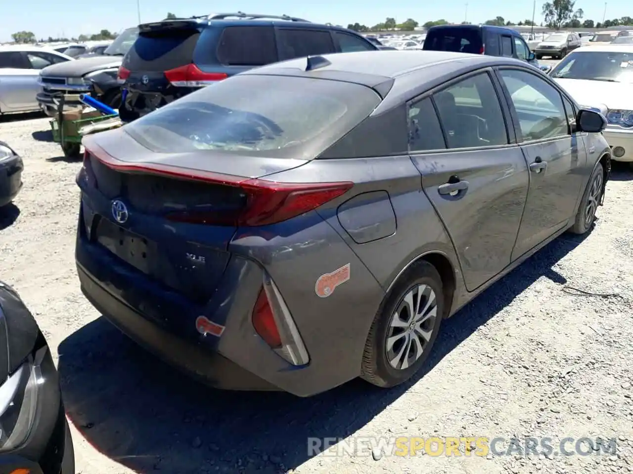 4 Photograph of a damaged car JTDKARFP8L3132070 TOYOTA PRIUS 2020