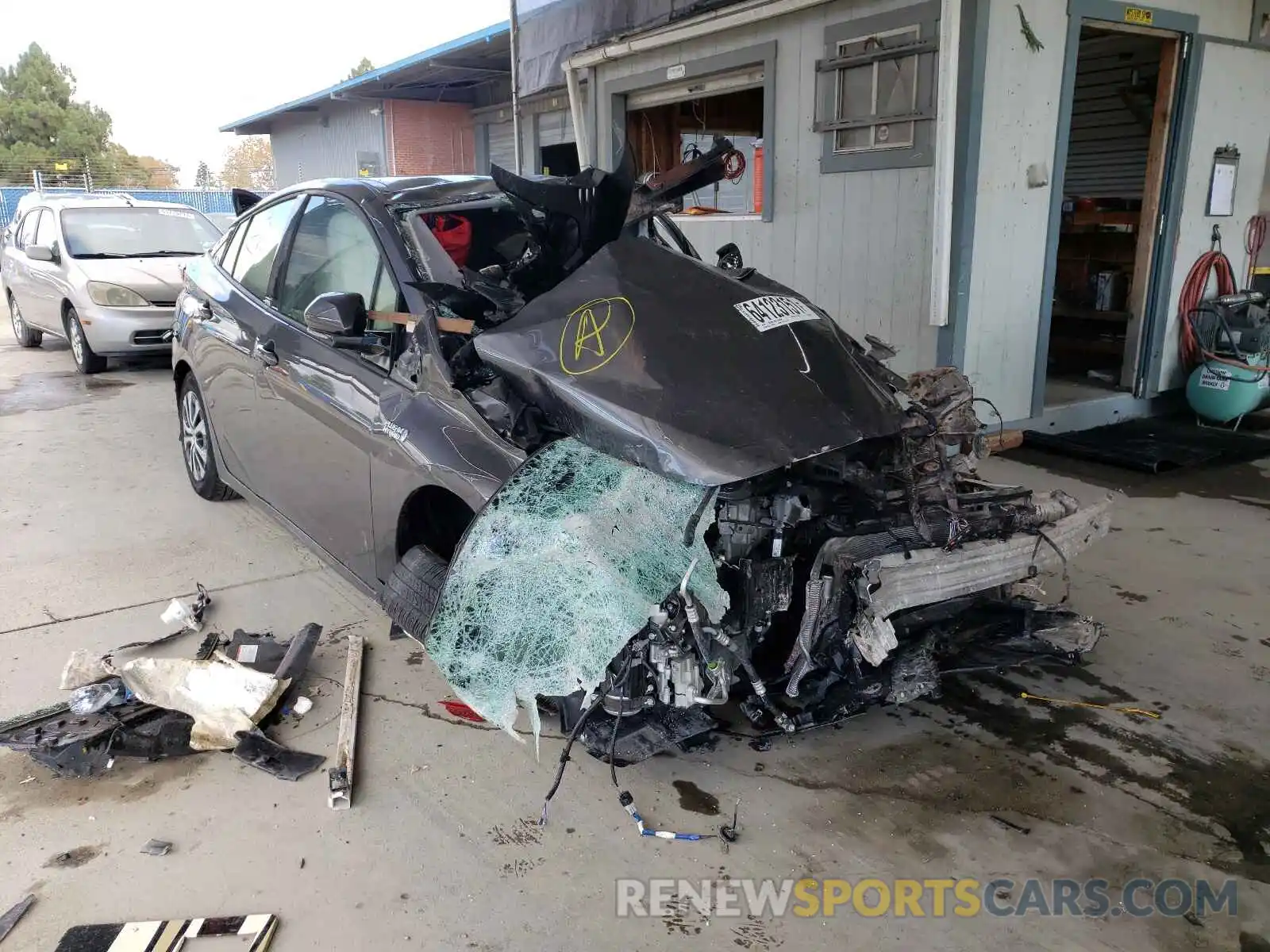 1 Photograph of a damaged car JTDKARFP8L3136880 TOYOTA PRIUS 2020