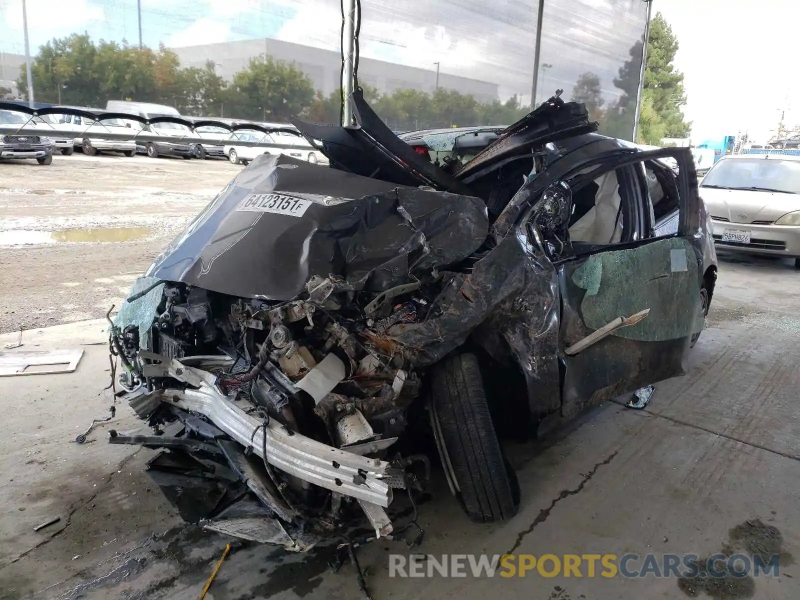 2 Photograph of a damaged car JTDKARFP8L3136880 TOYOTA PRIUS 2020