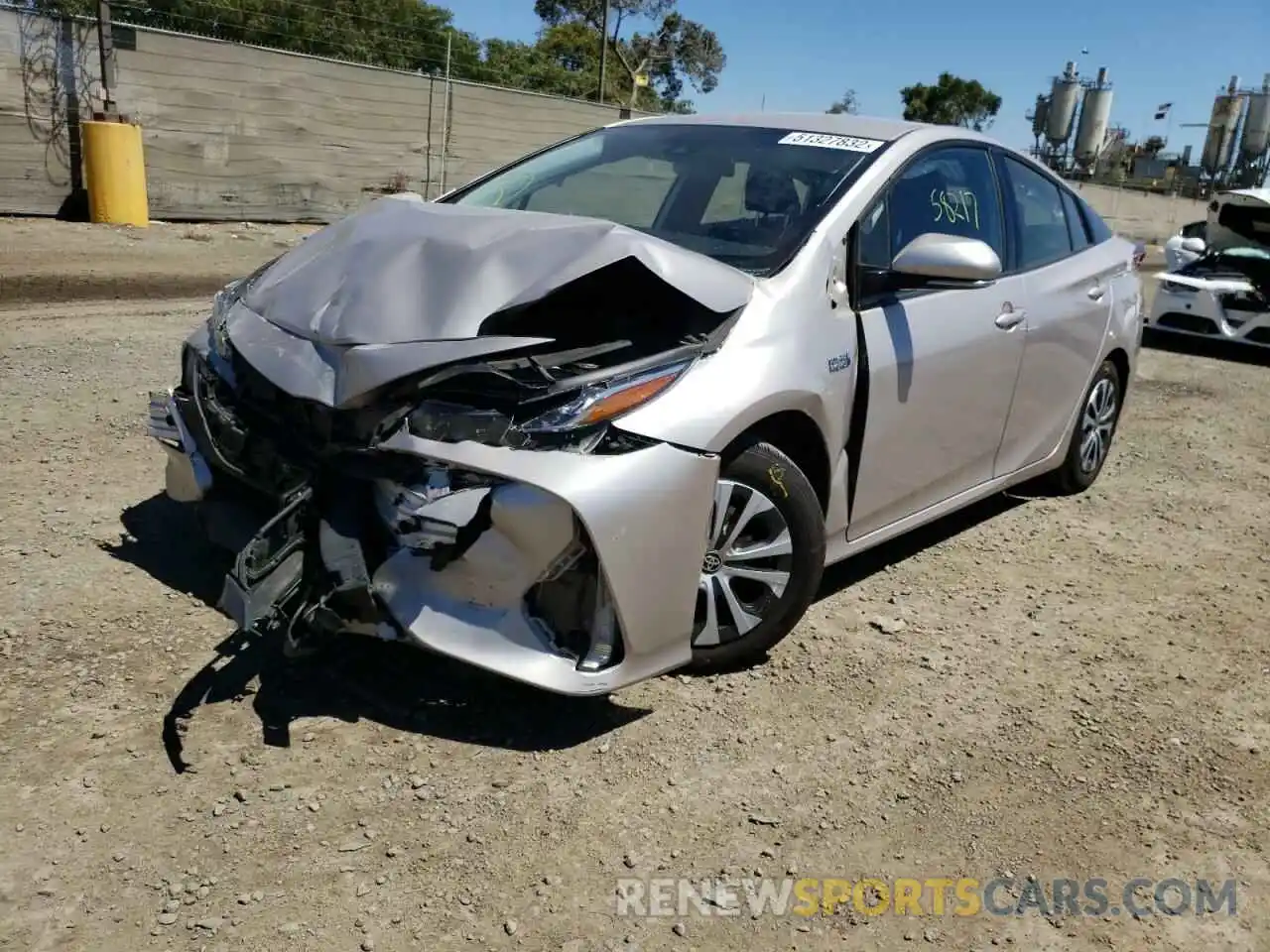 2 Photograph of a damaged car JTDKARFP8L3139228 TOYOTA PRIUS 2020