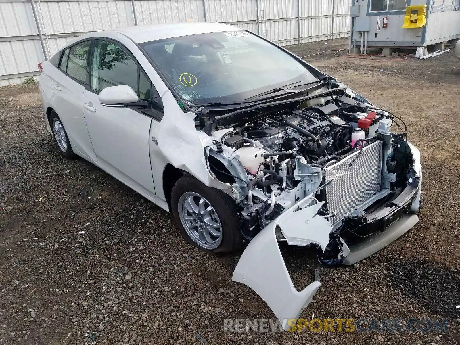 1 Photograph of a damaged car JTDKARFP8L3139455 TOYOTA PRIUS 2020