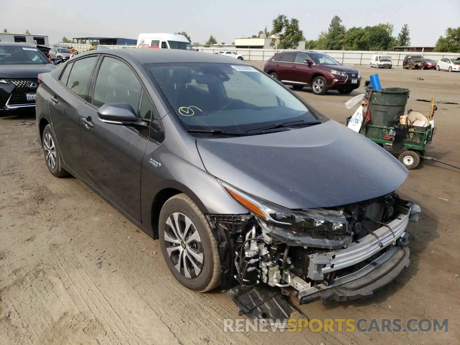 1 Photograph of a damaged car JTDKARFP8L3153095 TOYOTA PRIUS 2020