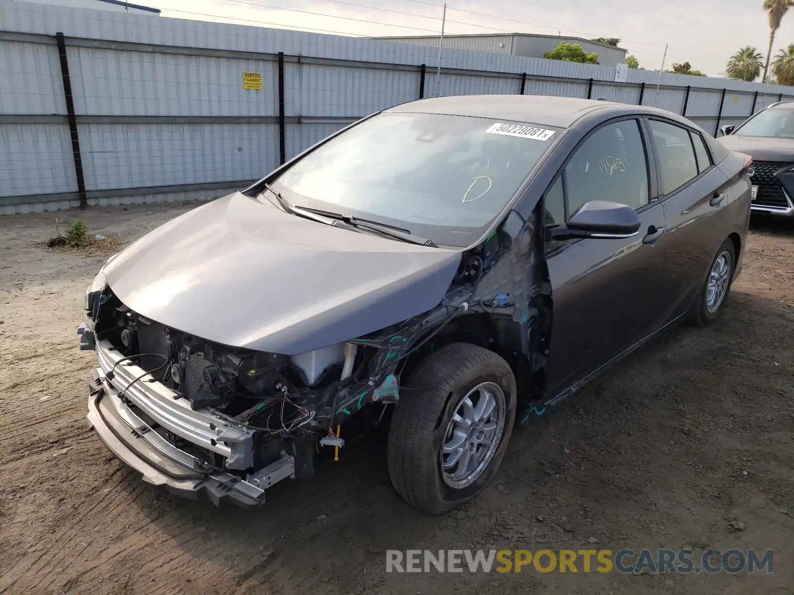 2 Photograph of a damaged car JTDKARFP8L3153095 TOYOTA PRIUS 2020