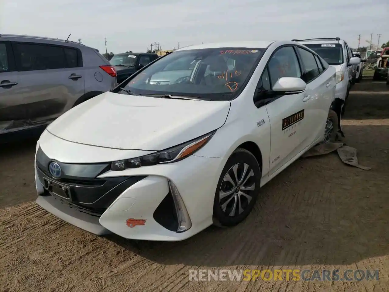 2 Photograph of a damaged car JTDKARFP8L3160063 TOYOTA PRIUS 2020