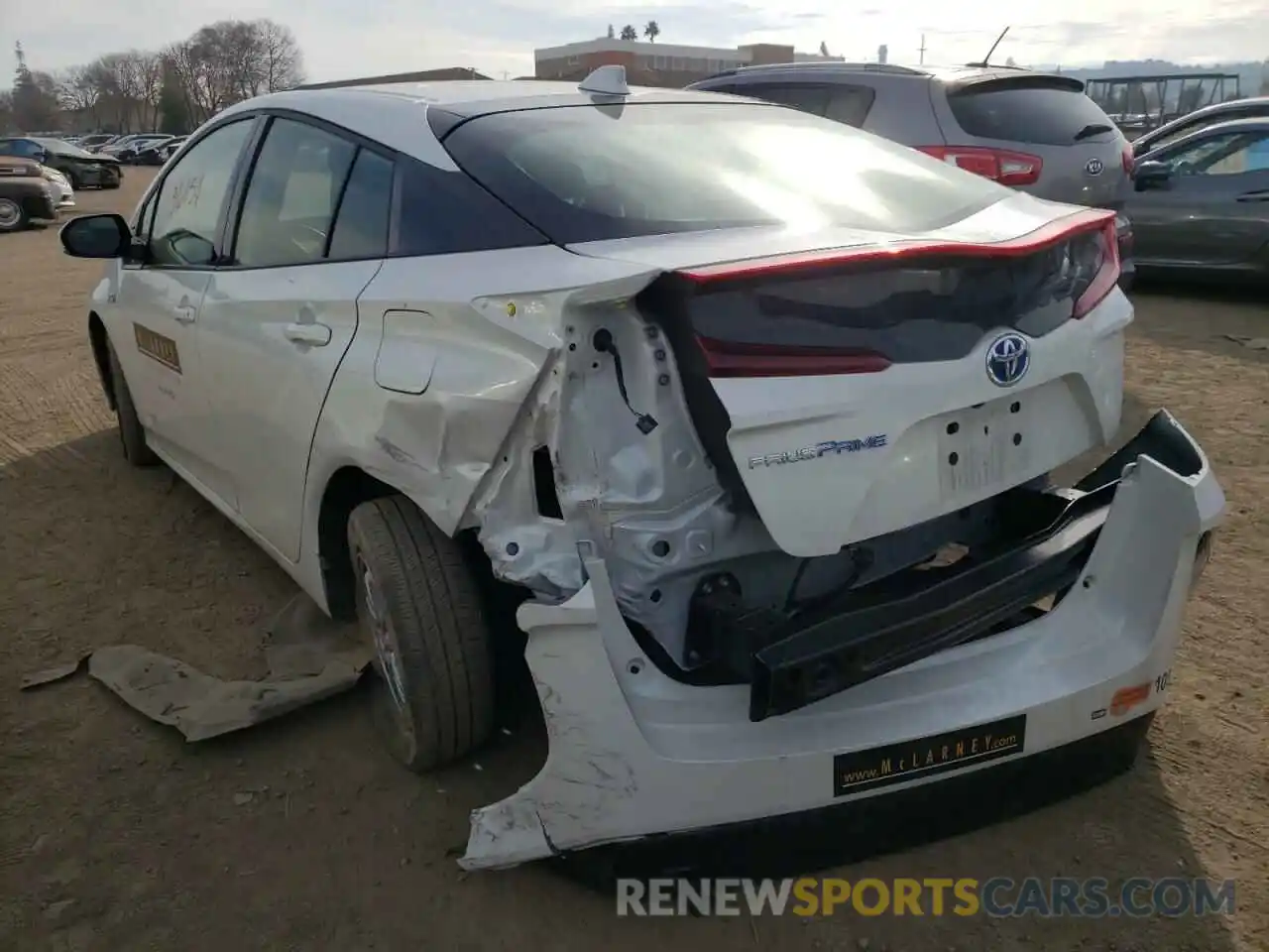 3 Photograph of a damaged car JTDKARFP8L3160063 TOYOTA PRIUS 2020