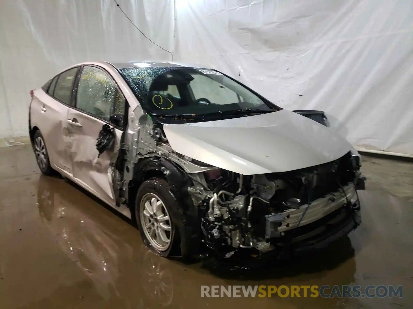 1 Photograph of a damaged car JTDKARFP8L3160855 TOYOTA PRIUS 2020