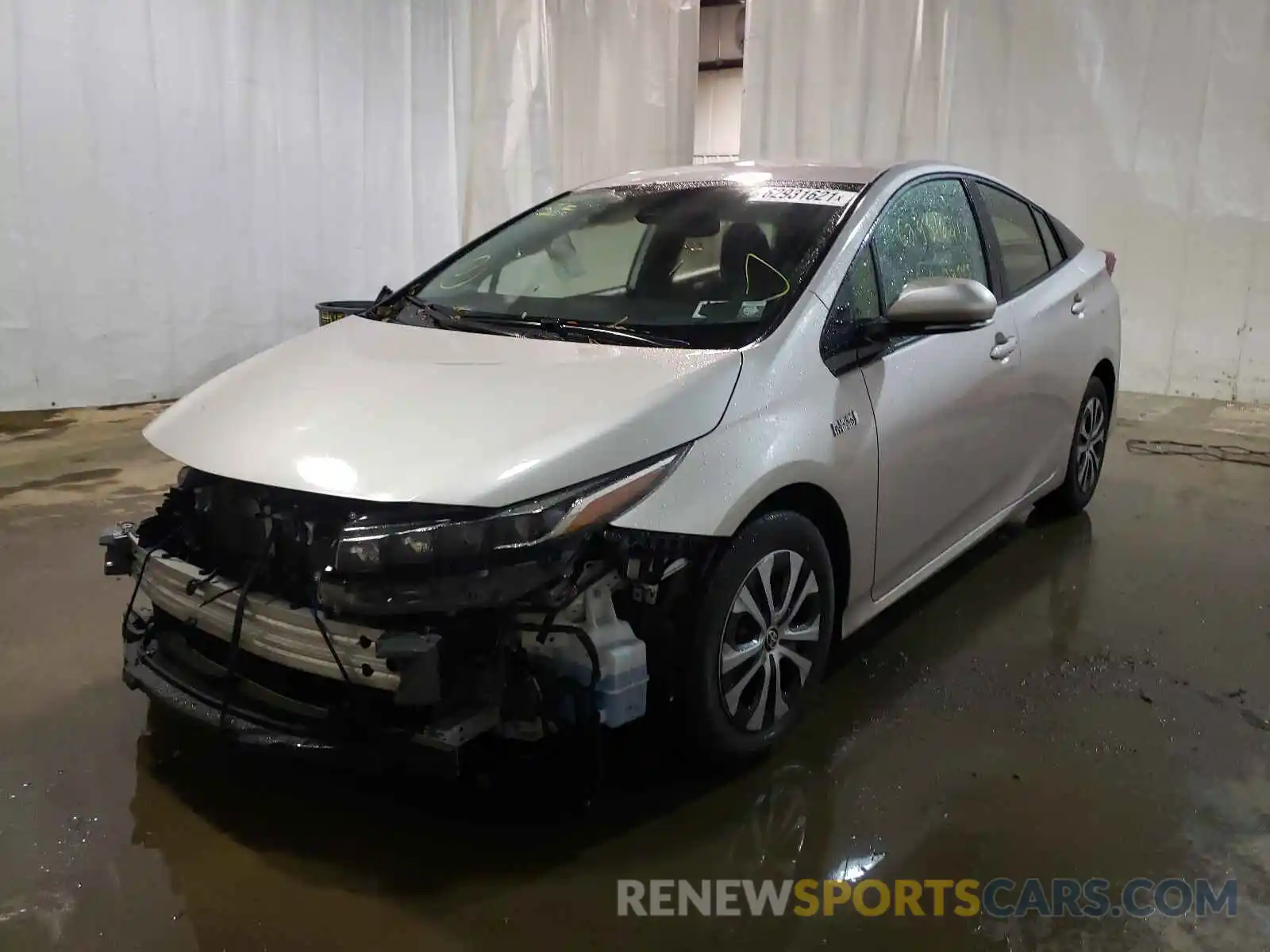 2 Photograph of a damaged car JTDKARFP8L3160855 TOYOTA PRIUS 2020