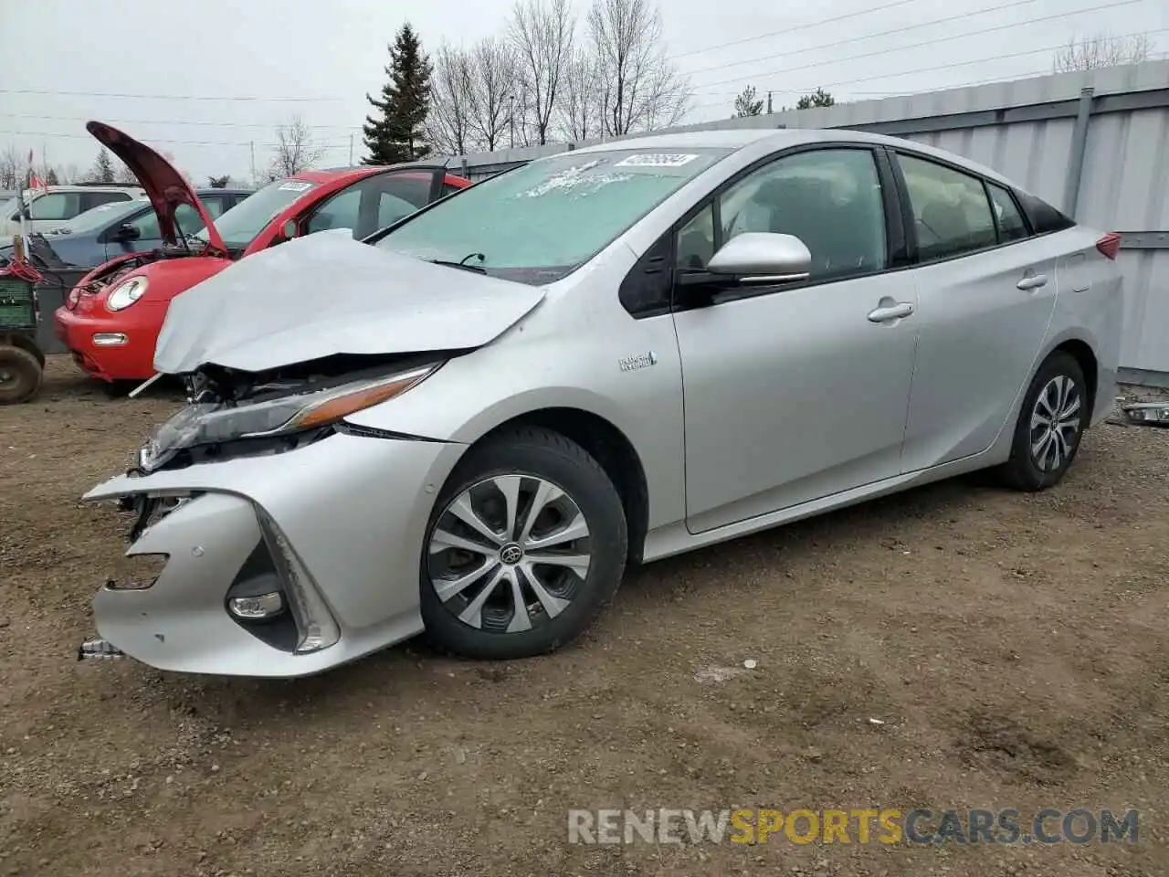 1 Photograph of a damaged car JTDKARFP9L3124172 TOYOTA PRIUS 2020