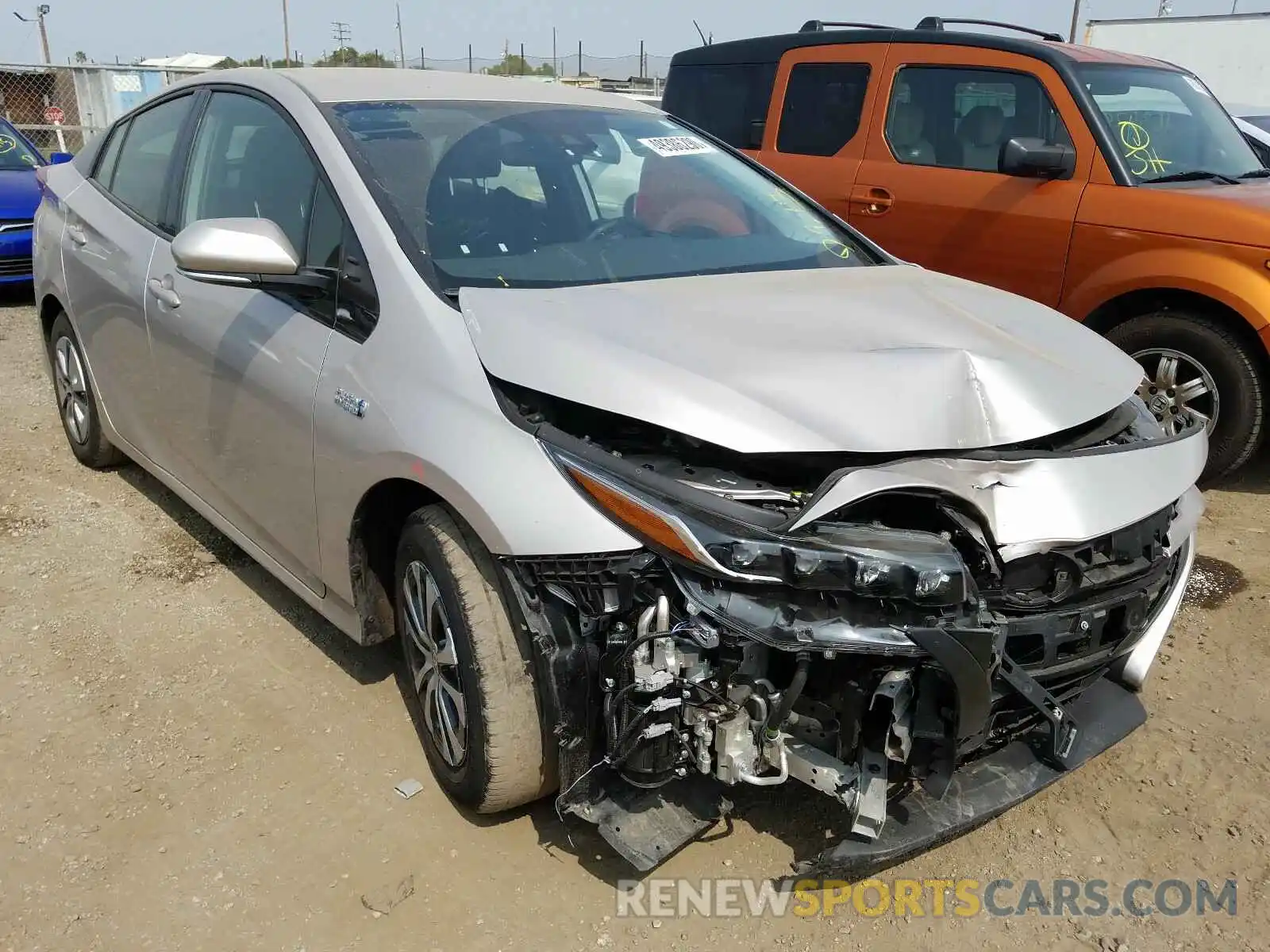 1 Photograph of a damaged car JTDKARFP9L3124639 TOYOTA PRIUS 2020