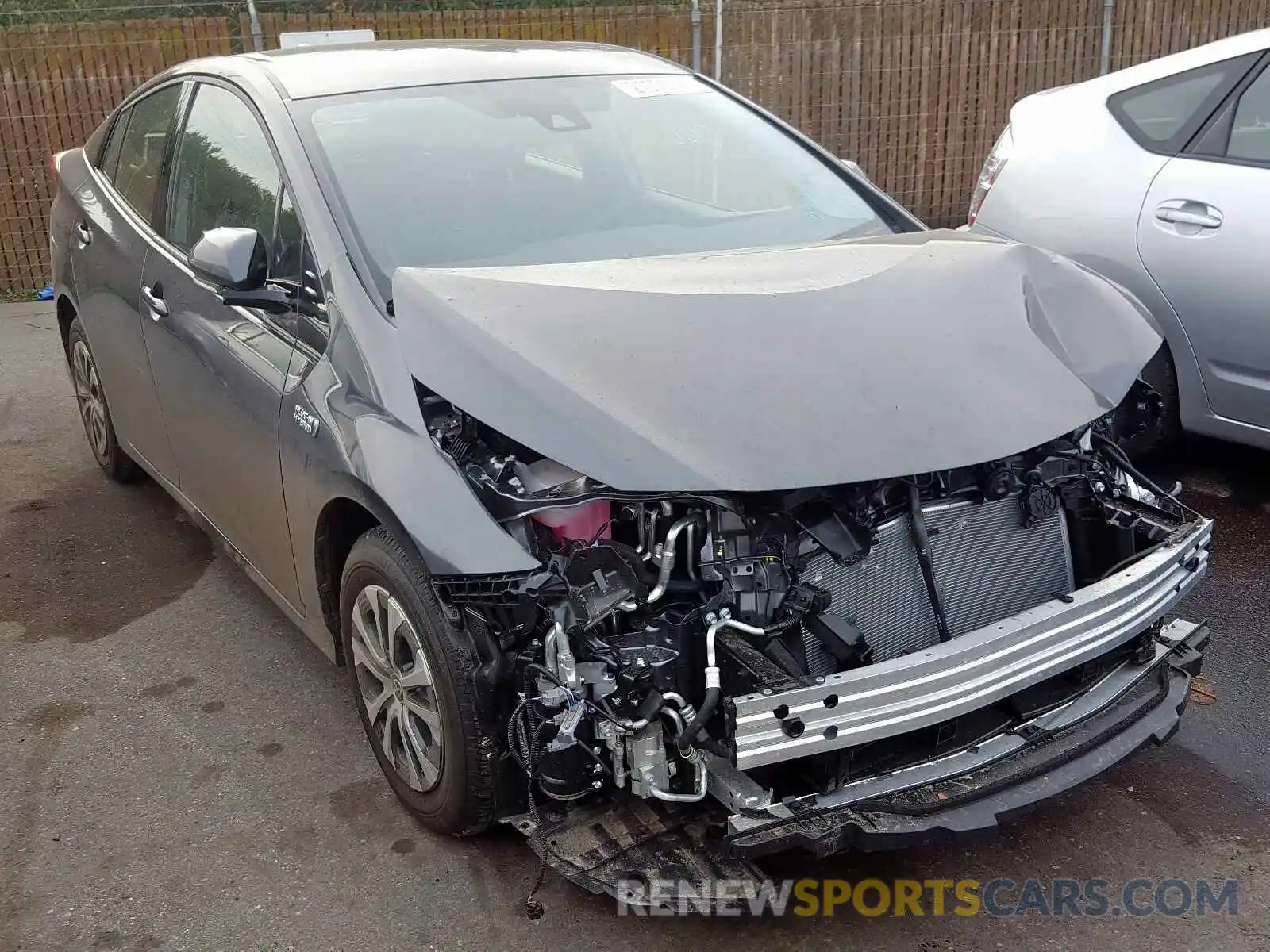 1 Photograph of a damaged car JTDKARFP9L3130702 TOYOTA PRIUS 2020