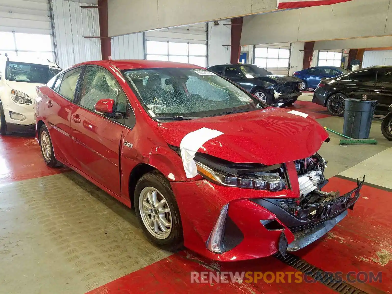 1 Photograph of a damaged car JTDKARFP9L3131221 TOYOTA PRIUS 2020