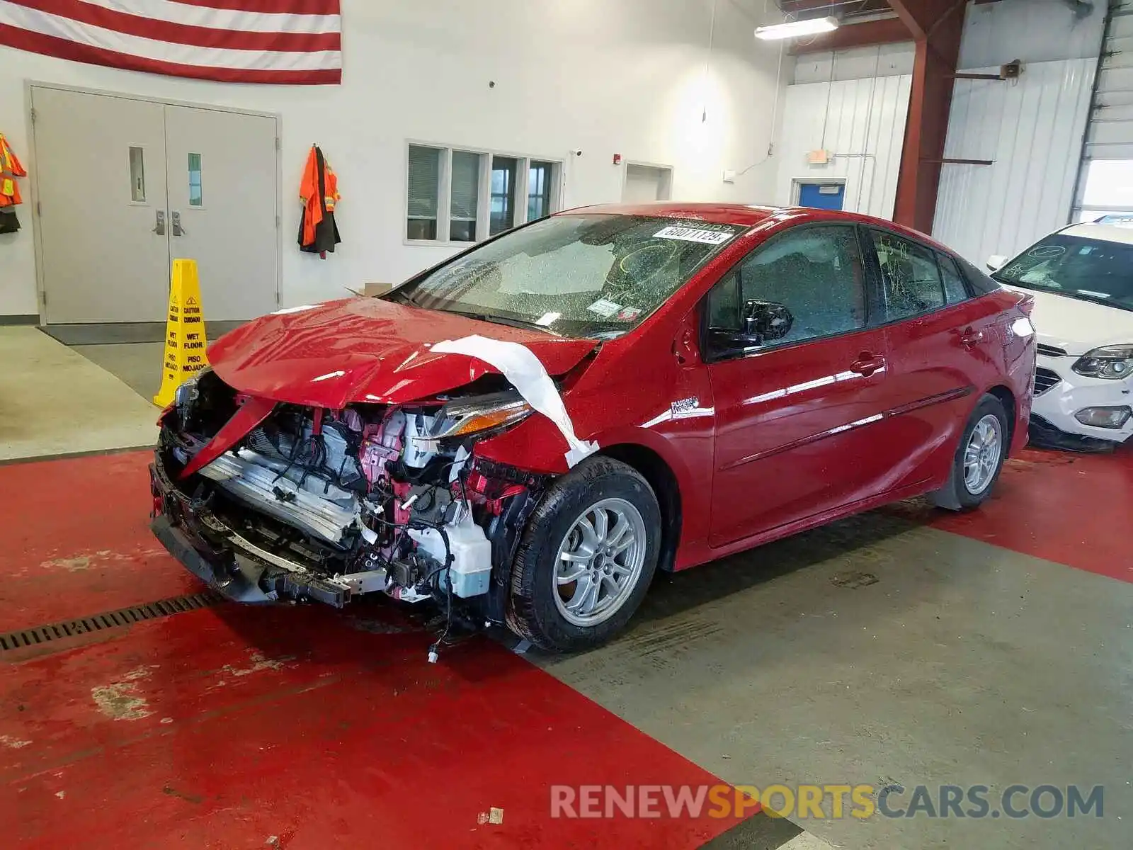 2 Photograph of a damaged car JTDKARFP9L3131221 TOYOTA PRIUS 2020