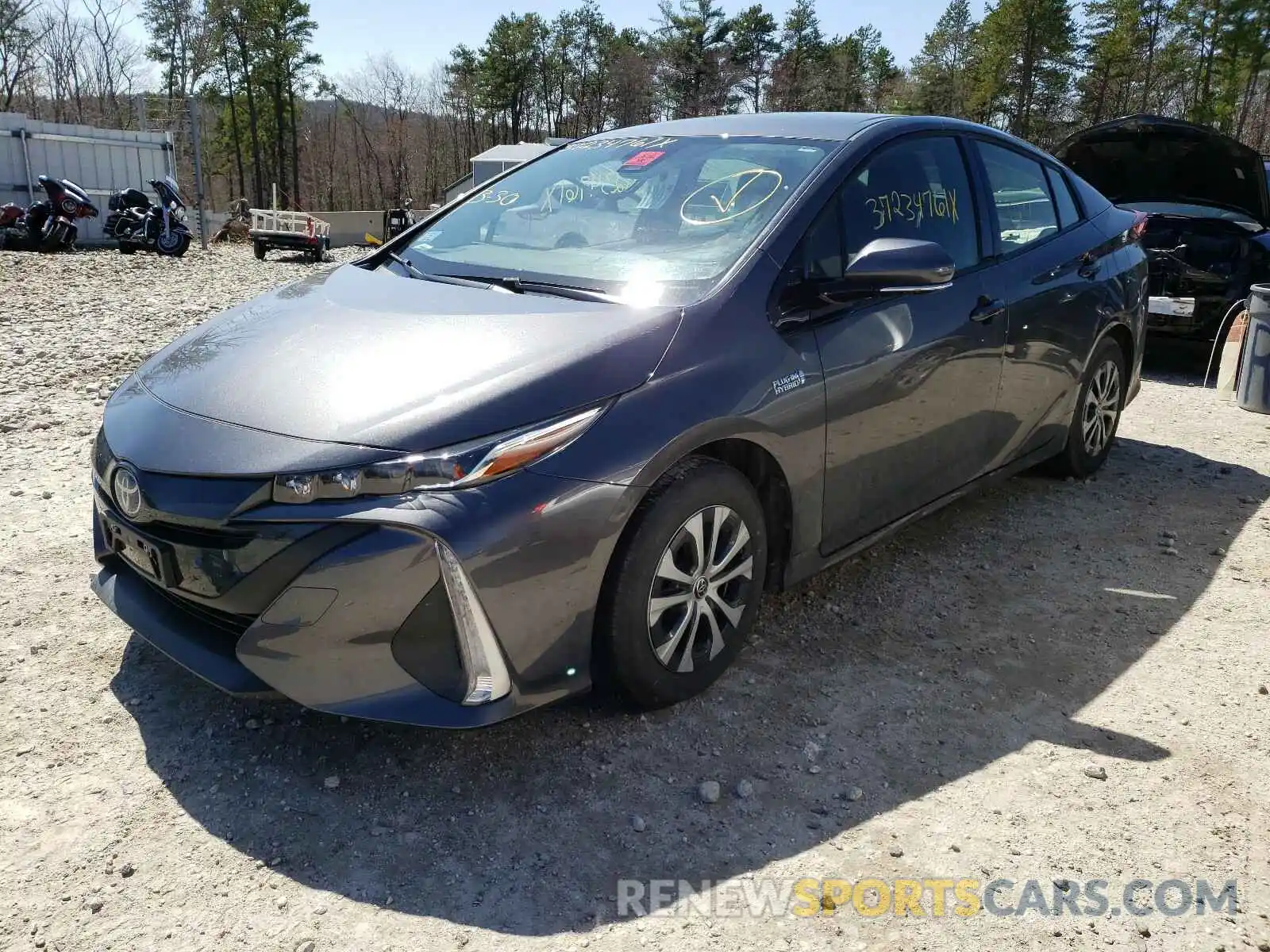 2 Photograph of a damaged car JTDKARFP9L3135592 TOYOTA PRIUS 2020