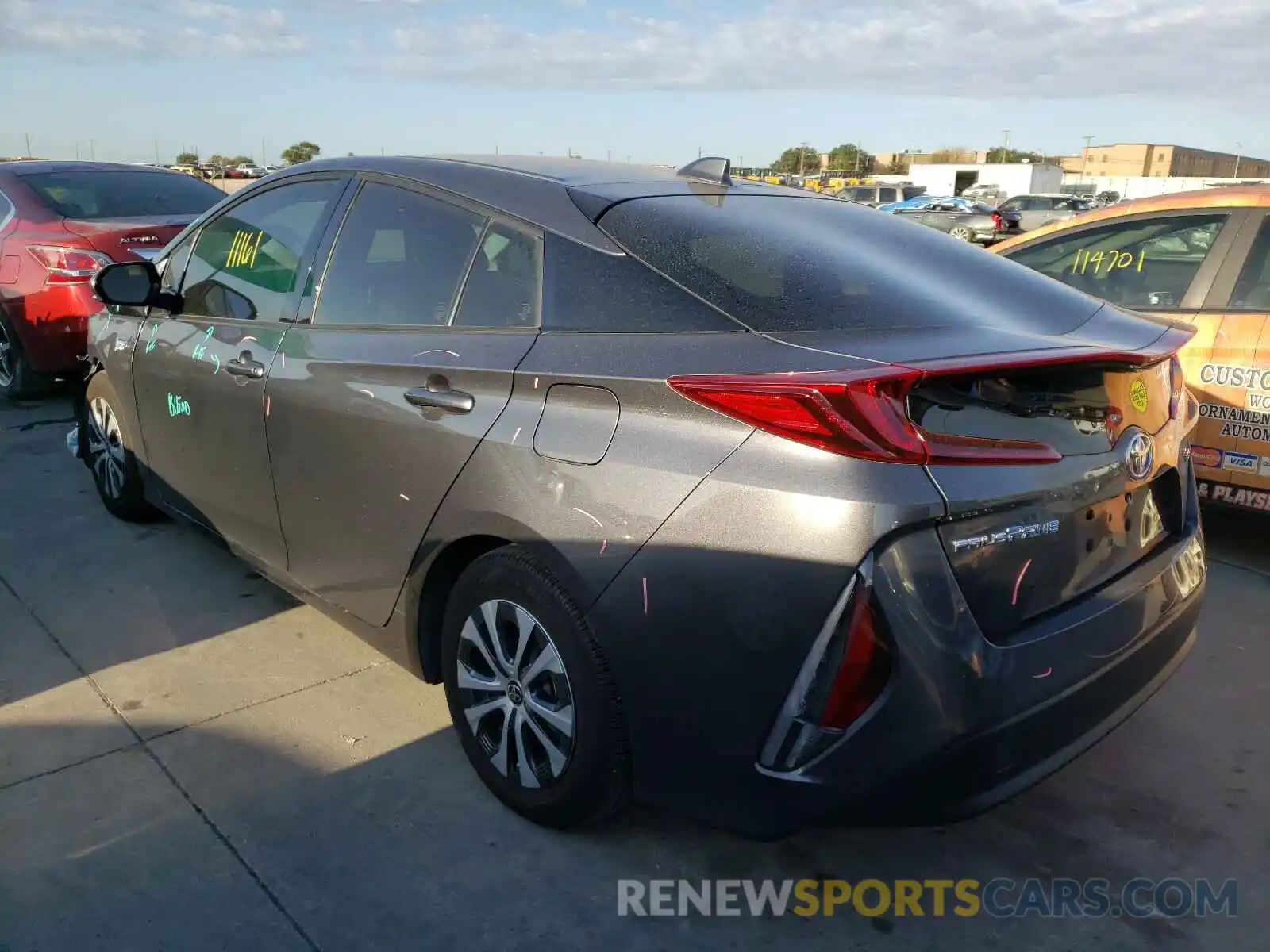 3 Photograph of a damaged car JTDKARFP9L3136564 TOYOTA PRIUS 2020