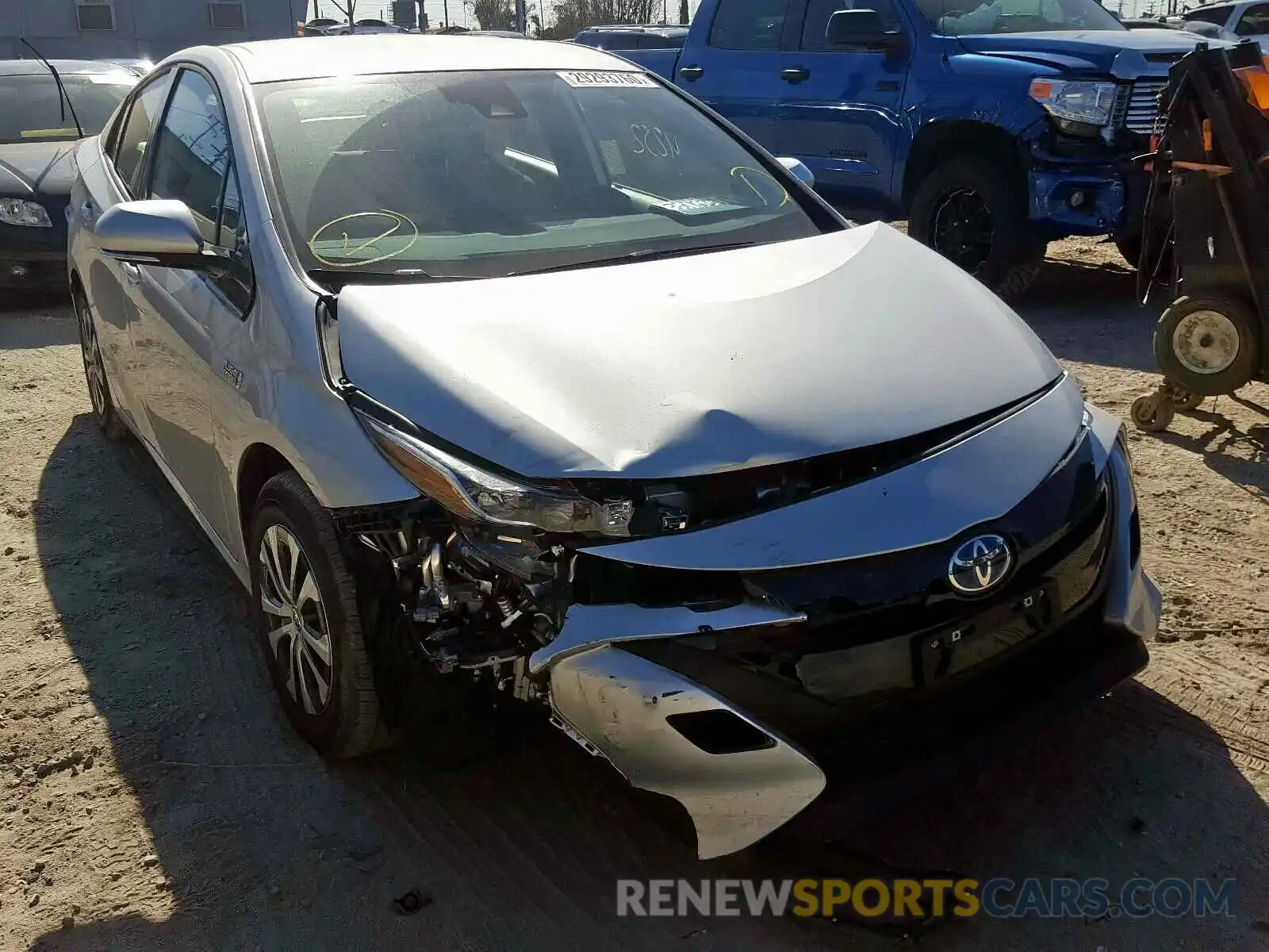 1 Photograph of a damaged car JTDKARFP9L3136841 TOYOTA PRIUS 2020