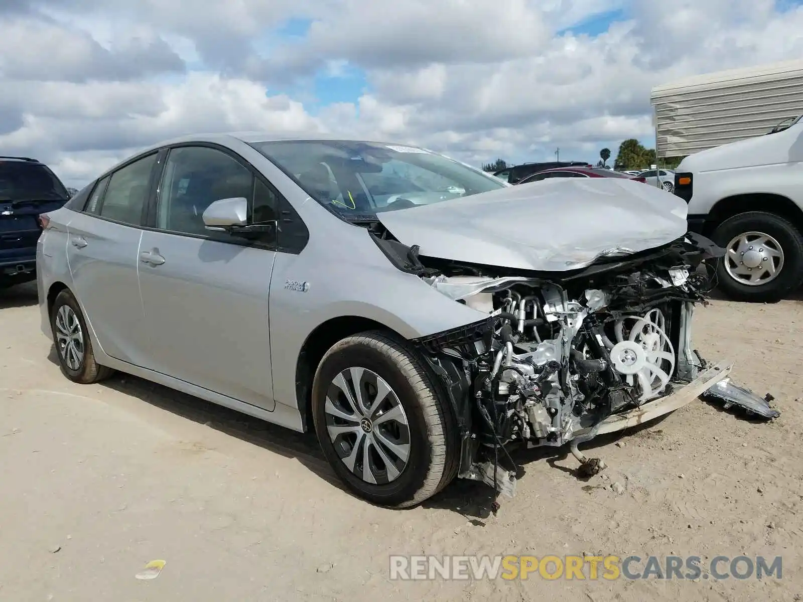 1 Photograph of a damaged car JTDKARFP9L3138962 TOYOTA PRIUS 2020